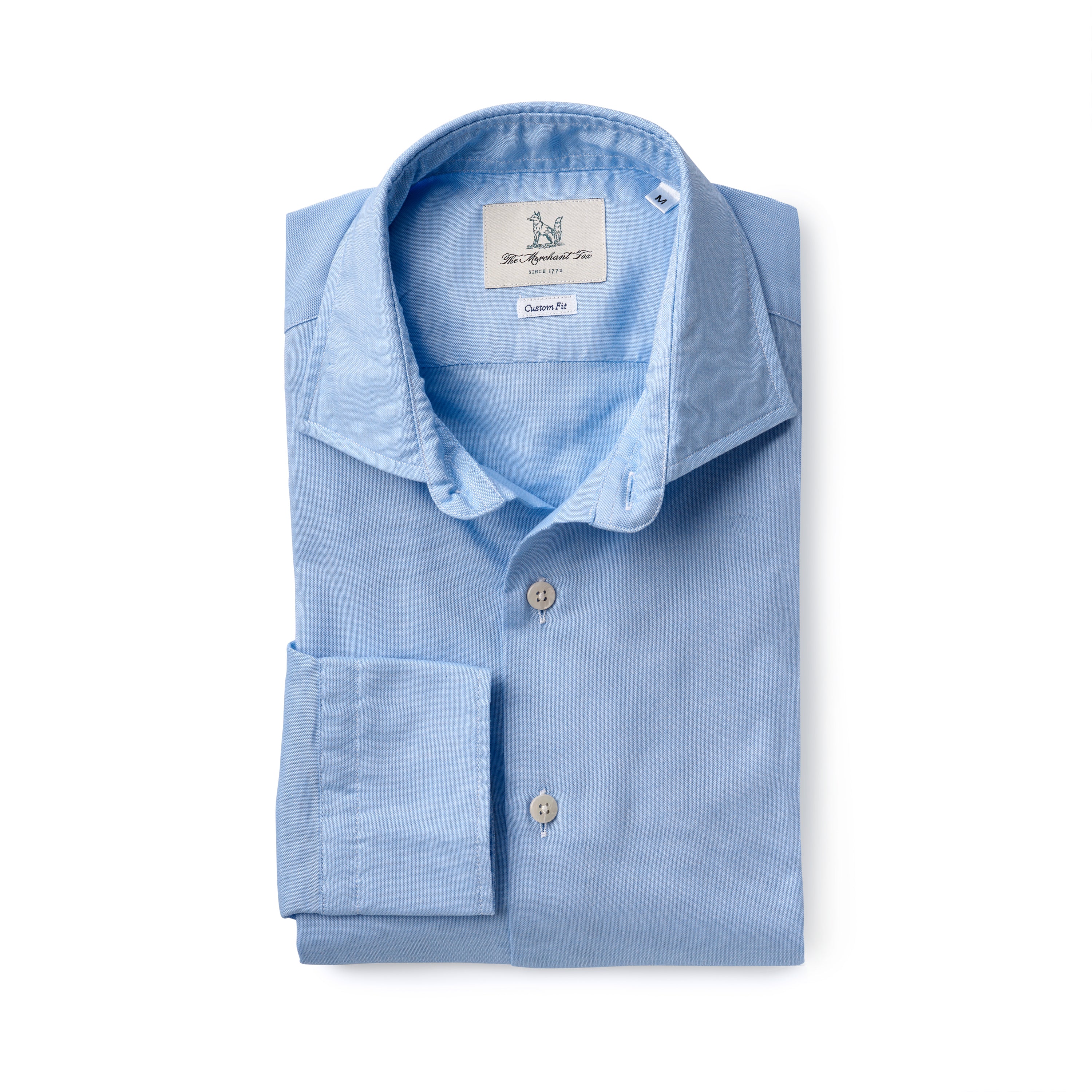 Pale Blue spread collar Oxford shirt