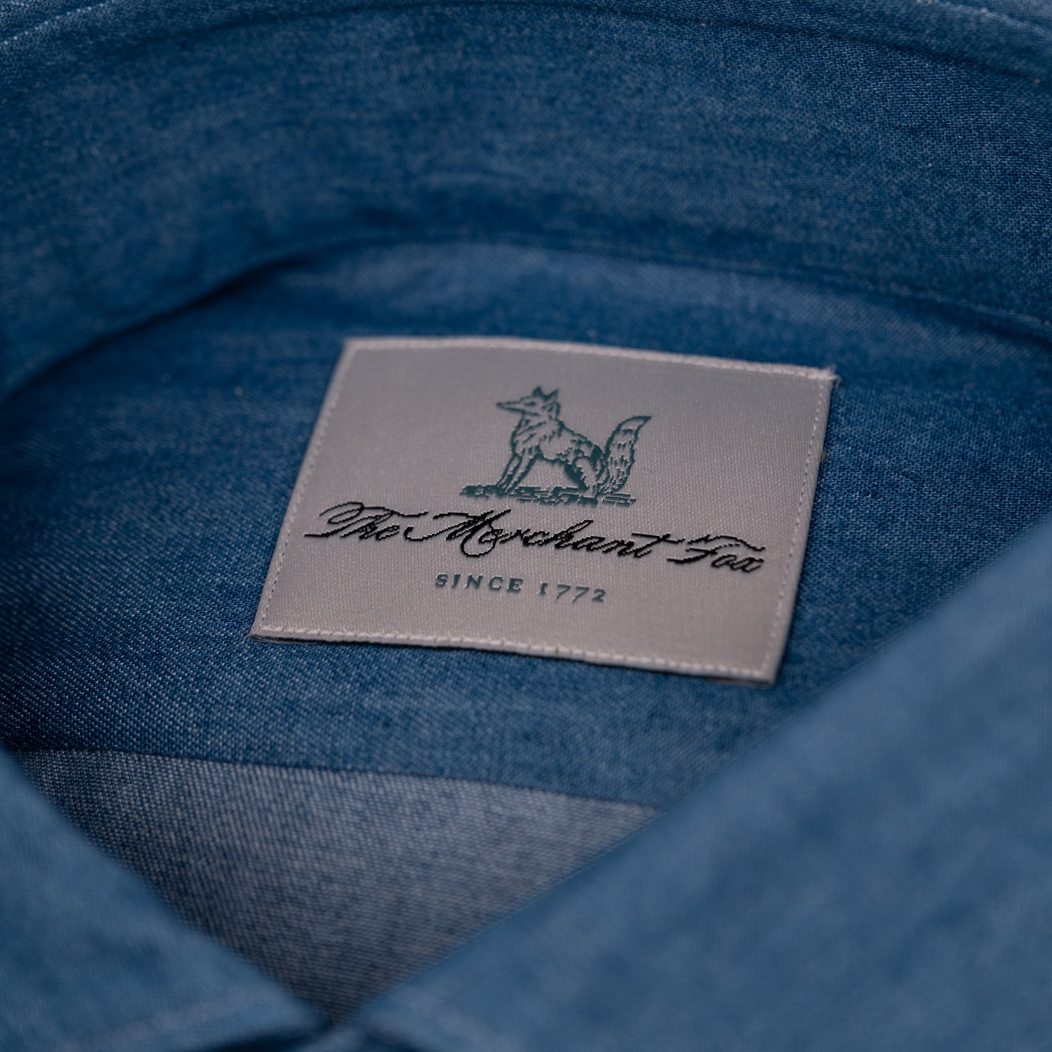 The Niven Fox Weekend Mid Wash Denim Shirt