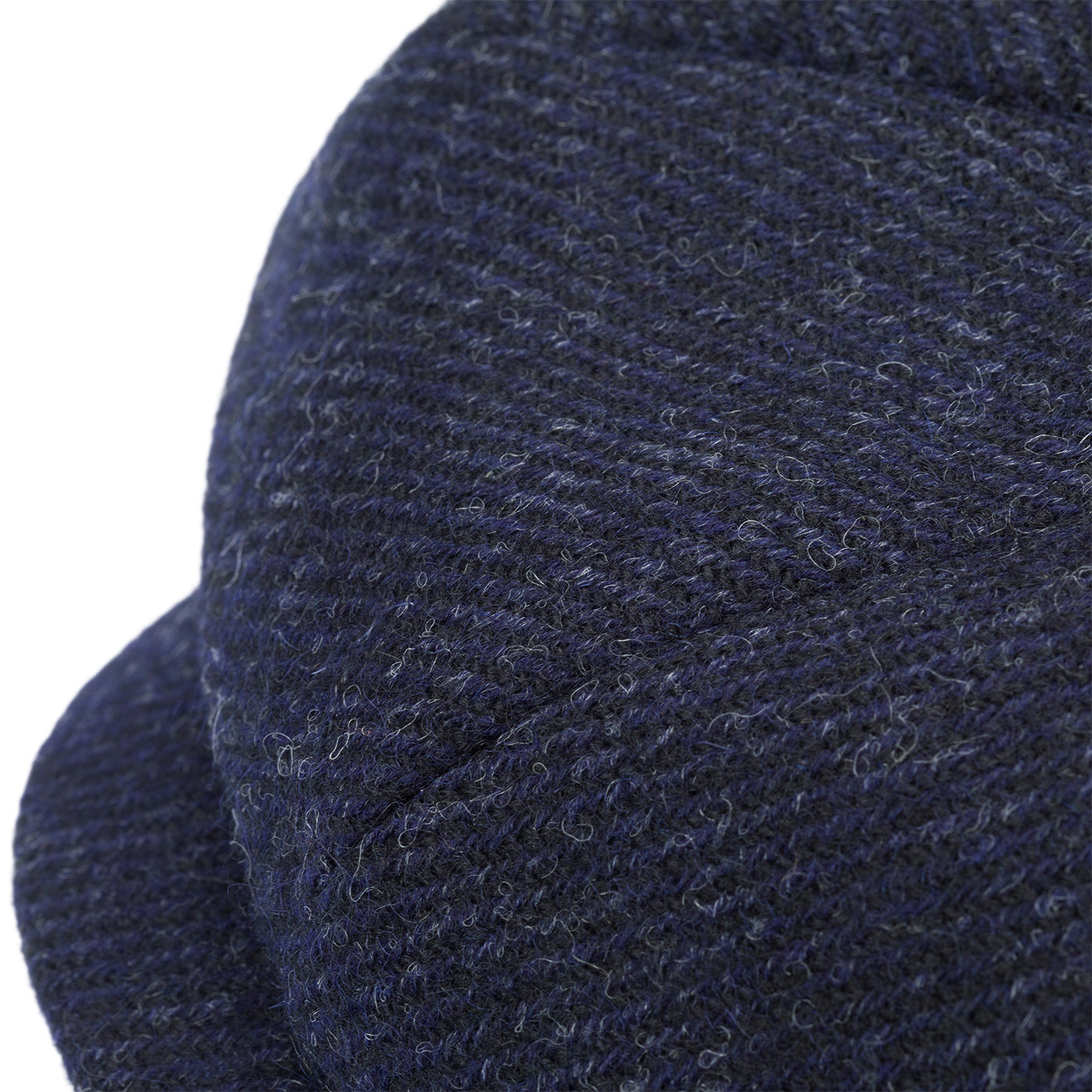 Fox Tweed Char-Navy Twill 30's 8 Panel Cap