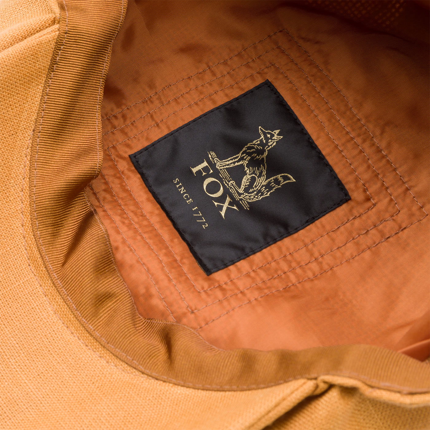 Fox Linen Plainweave Yellow 30's 8 Panel Cap