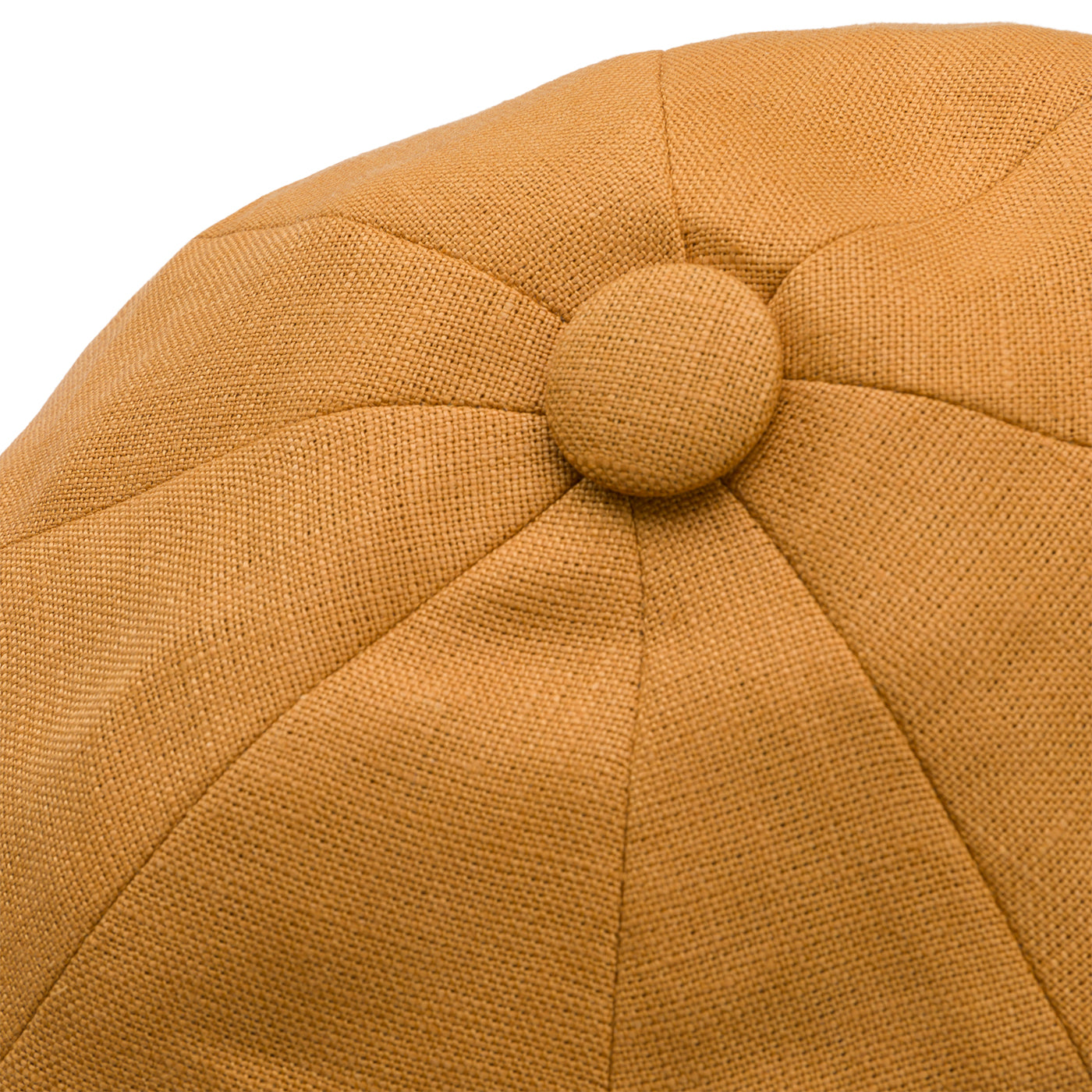 Fox Linen Plainweave Yellow 30's 8 Panel Cap