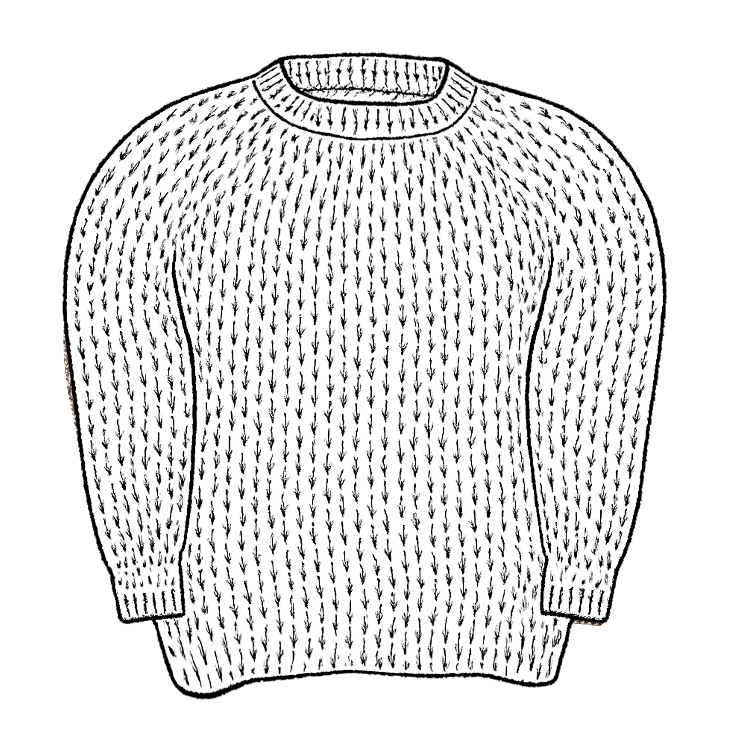 FOX x CORGI Welsh Wool Fisherman Pullover