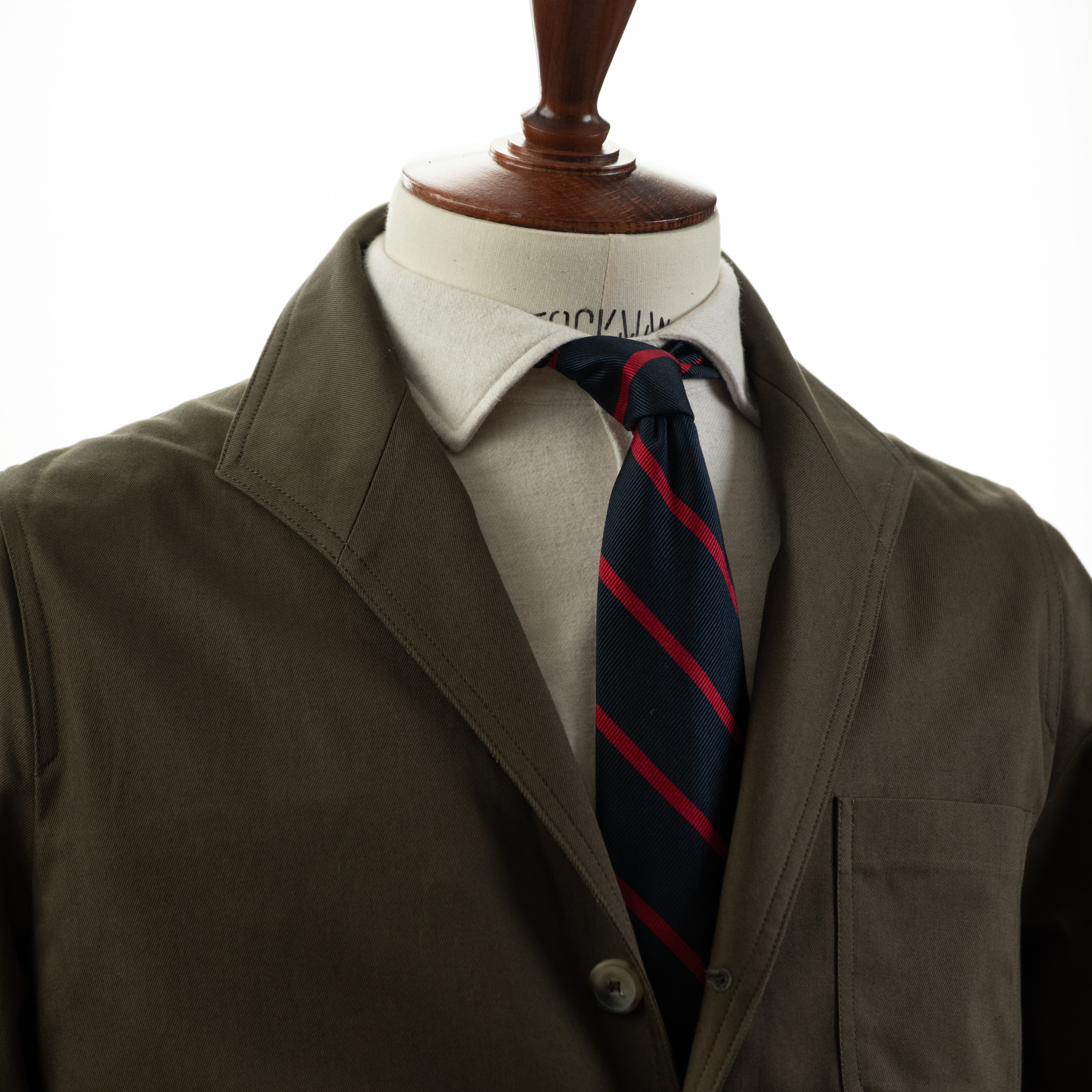 Fox Khaki Teba Jacket Made by Justo Gimeno x Fox Brothers
