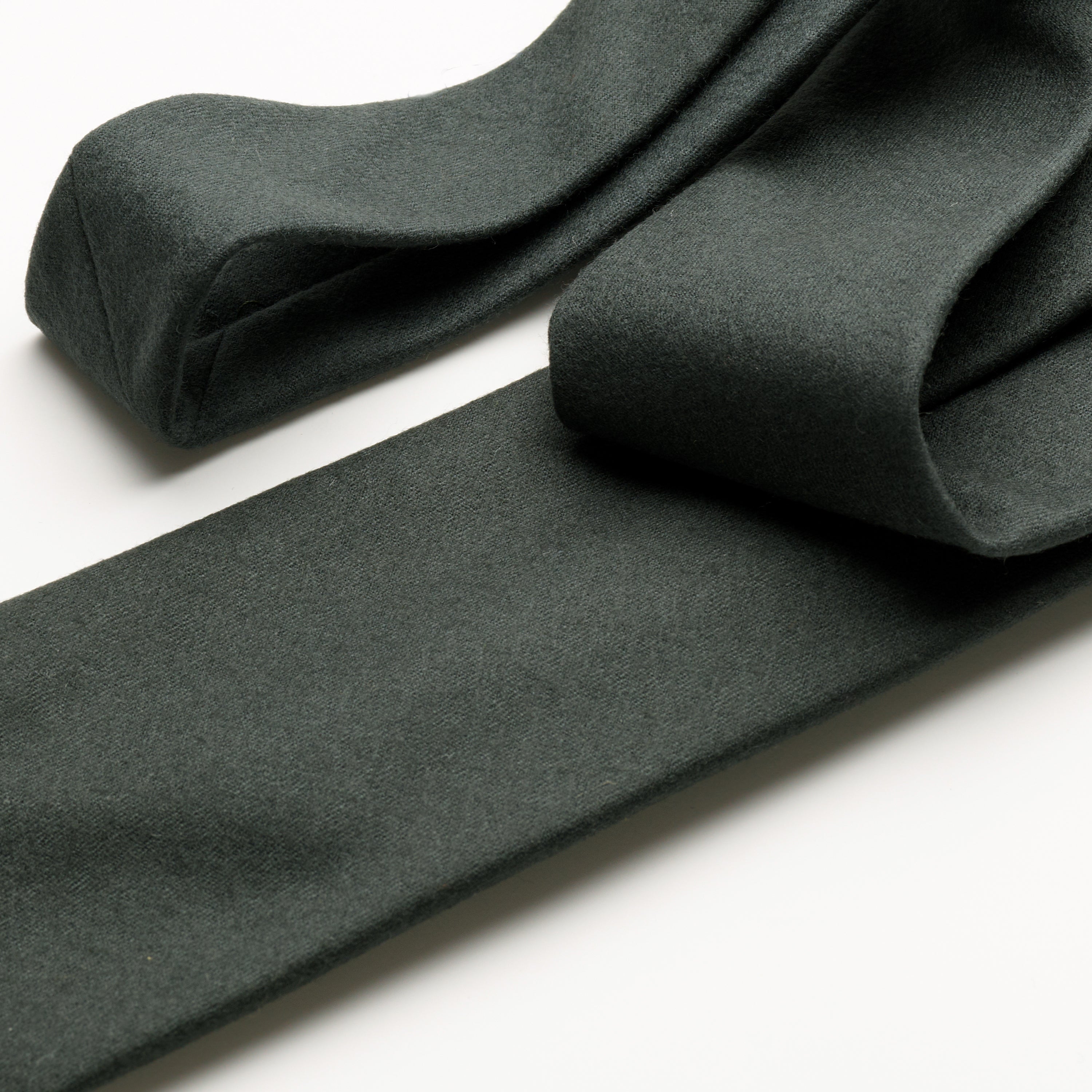 Fox 3 Fold Racing Green Flannel Tie