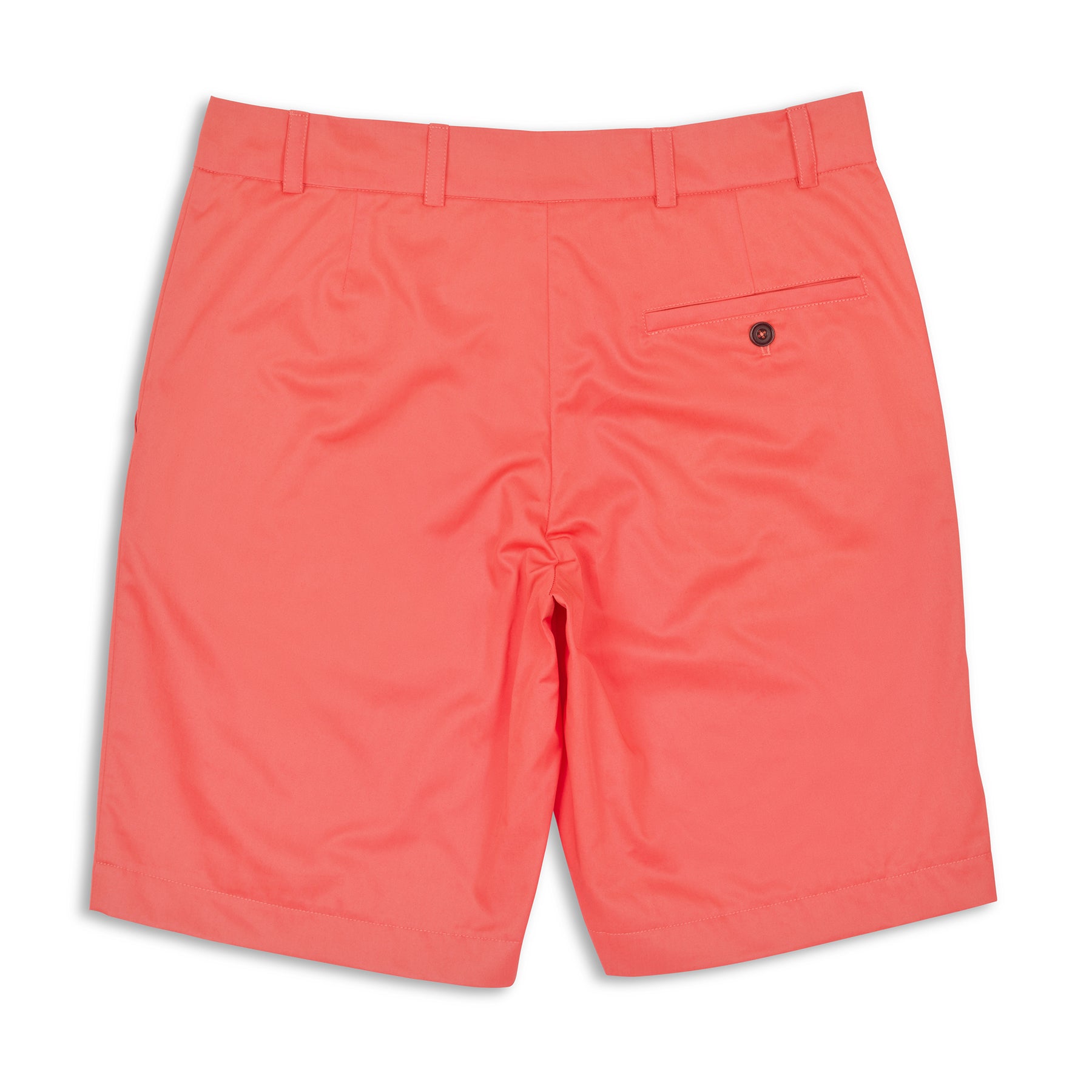 The Merchant Fox Cotton Shorts in Coral