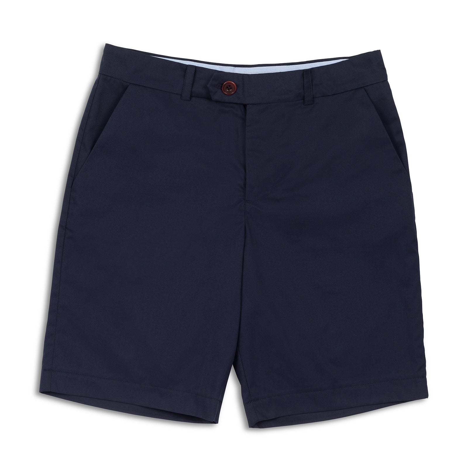 The Merchant Fox Cotton Shorts in Navy