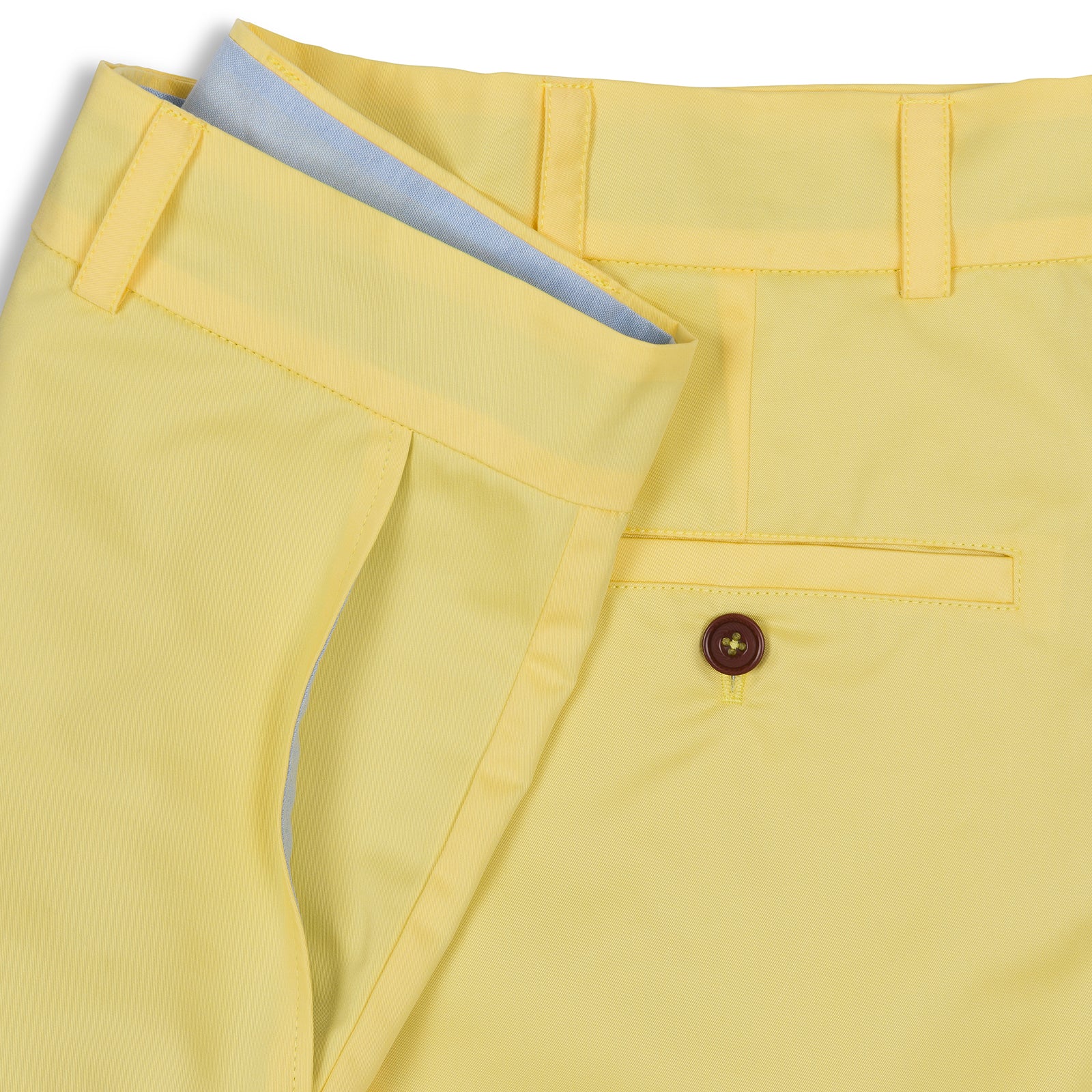 The Merchant Fox Cotton Shorts in Yellow