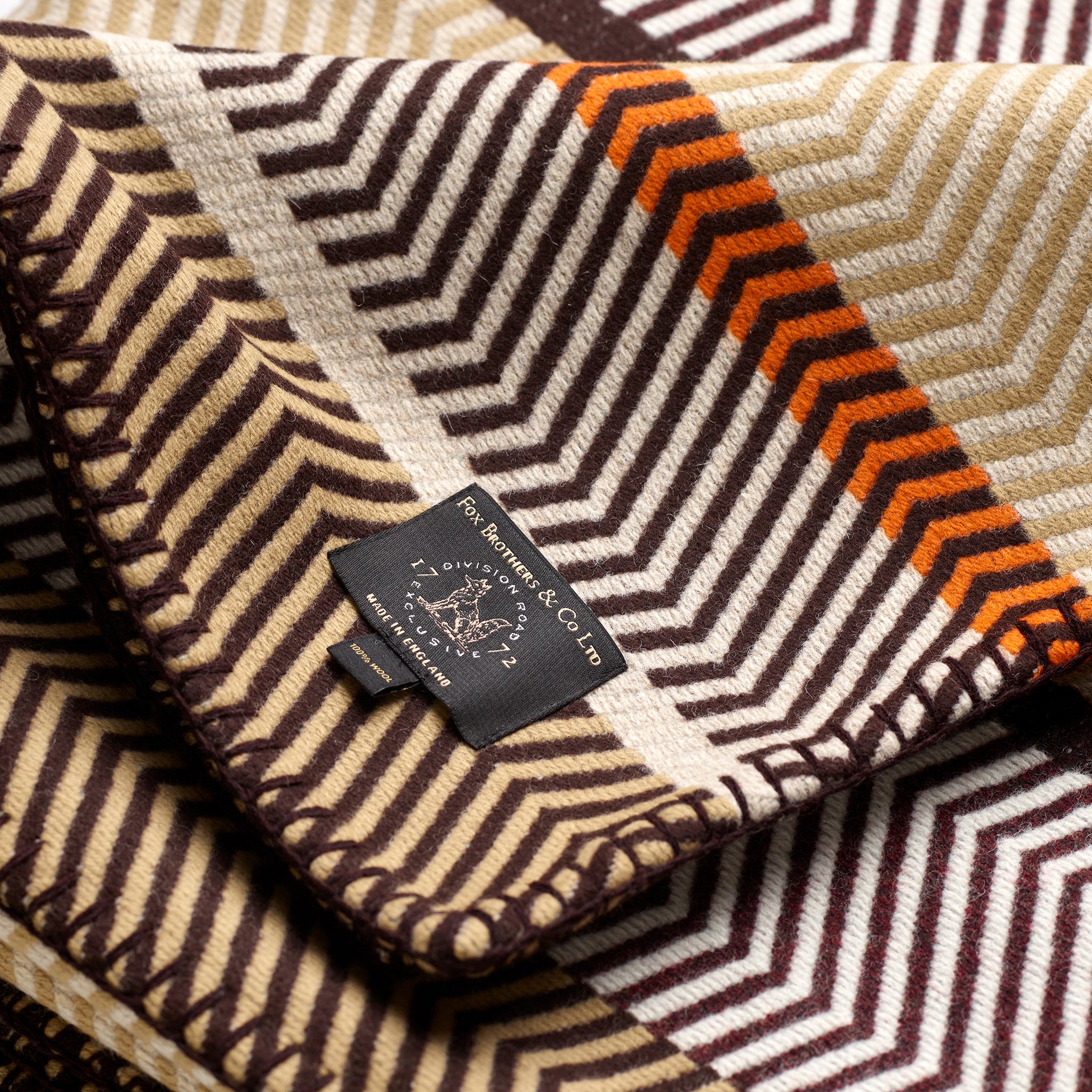 Fox Brothers 1772 x Division Road Jacquard Grand Herringbone Blanket