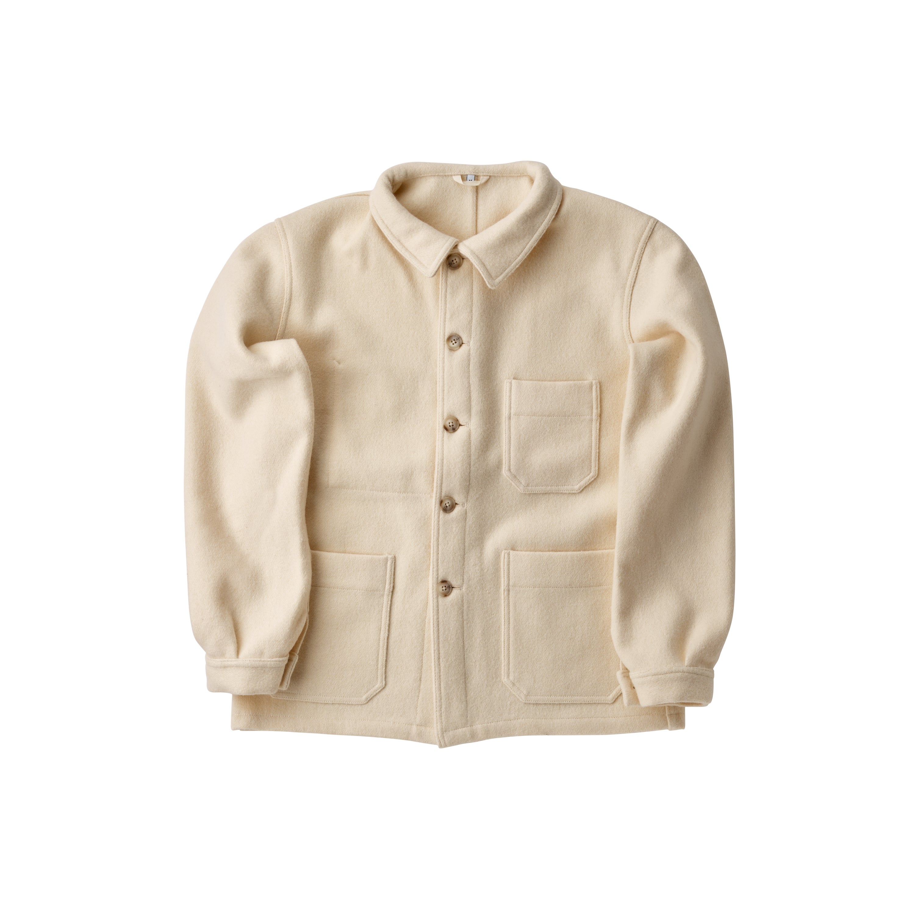 The Merchant Fox Antique White Utility Jacket