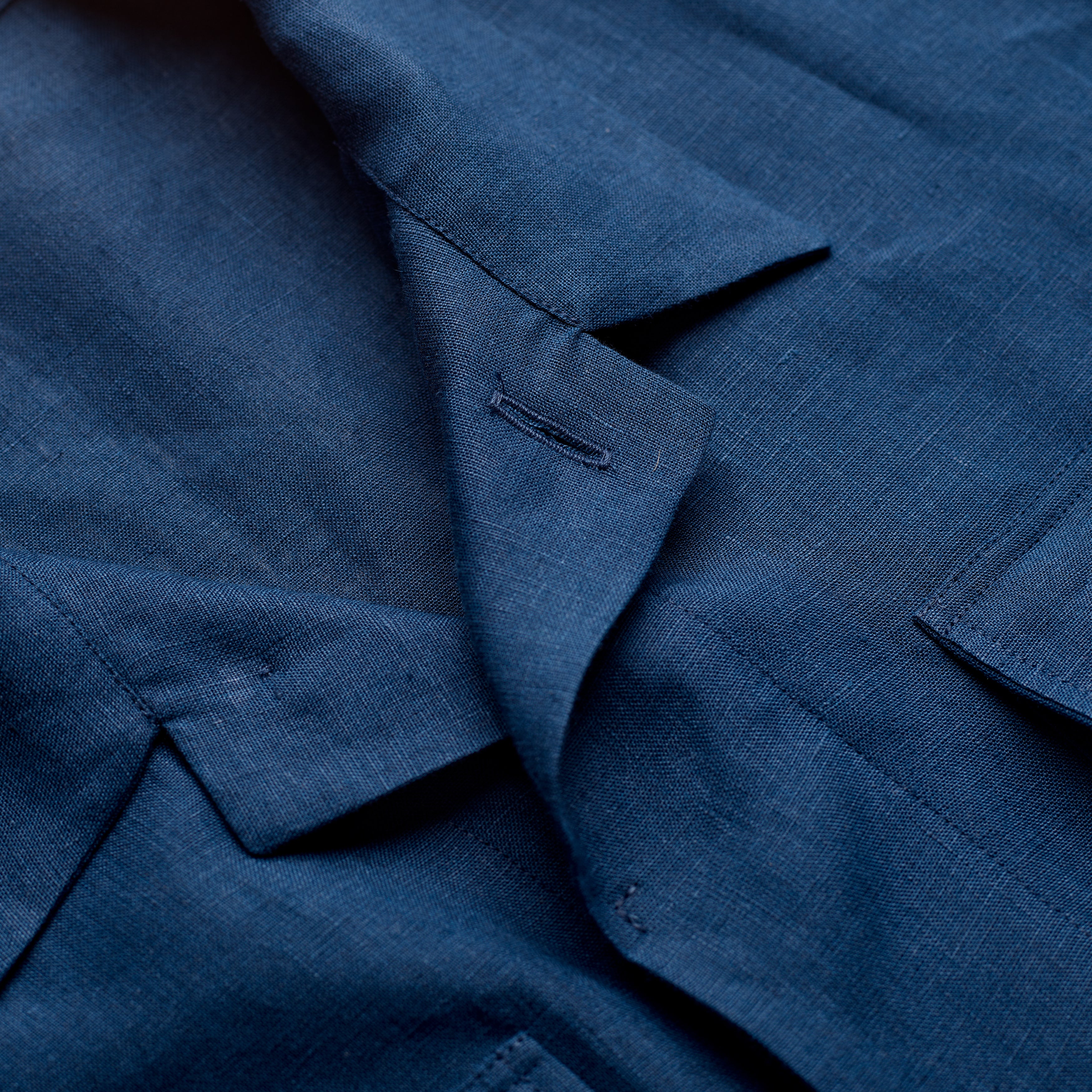 FK001-Fox Linen Blue Jacket