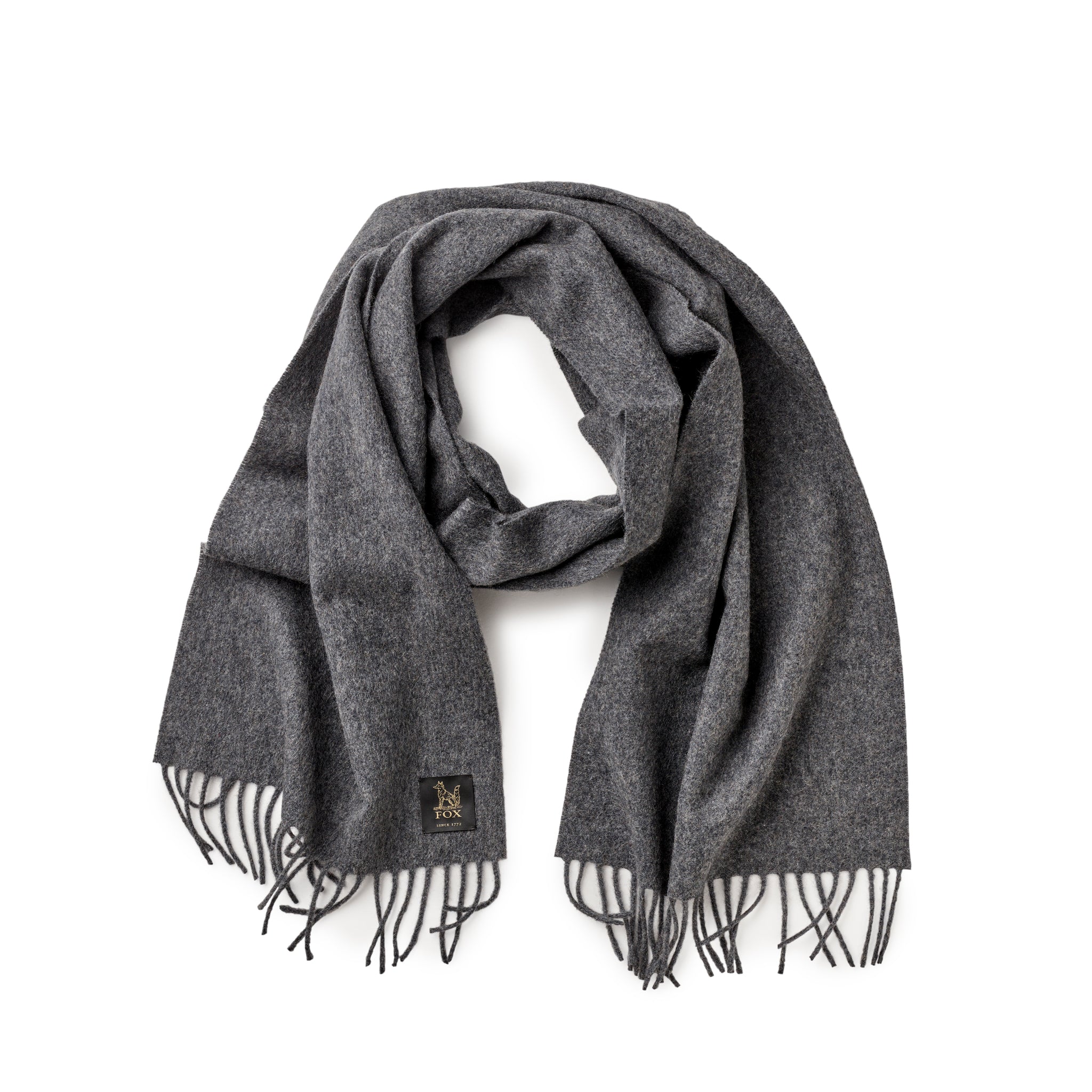 SCARF 180 CM IN MOUSE GRAY CASHMERE 383862