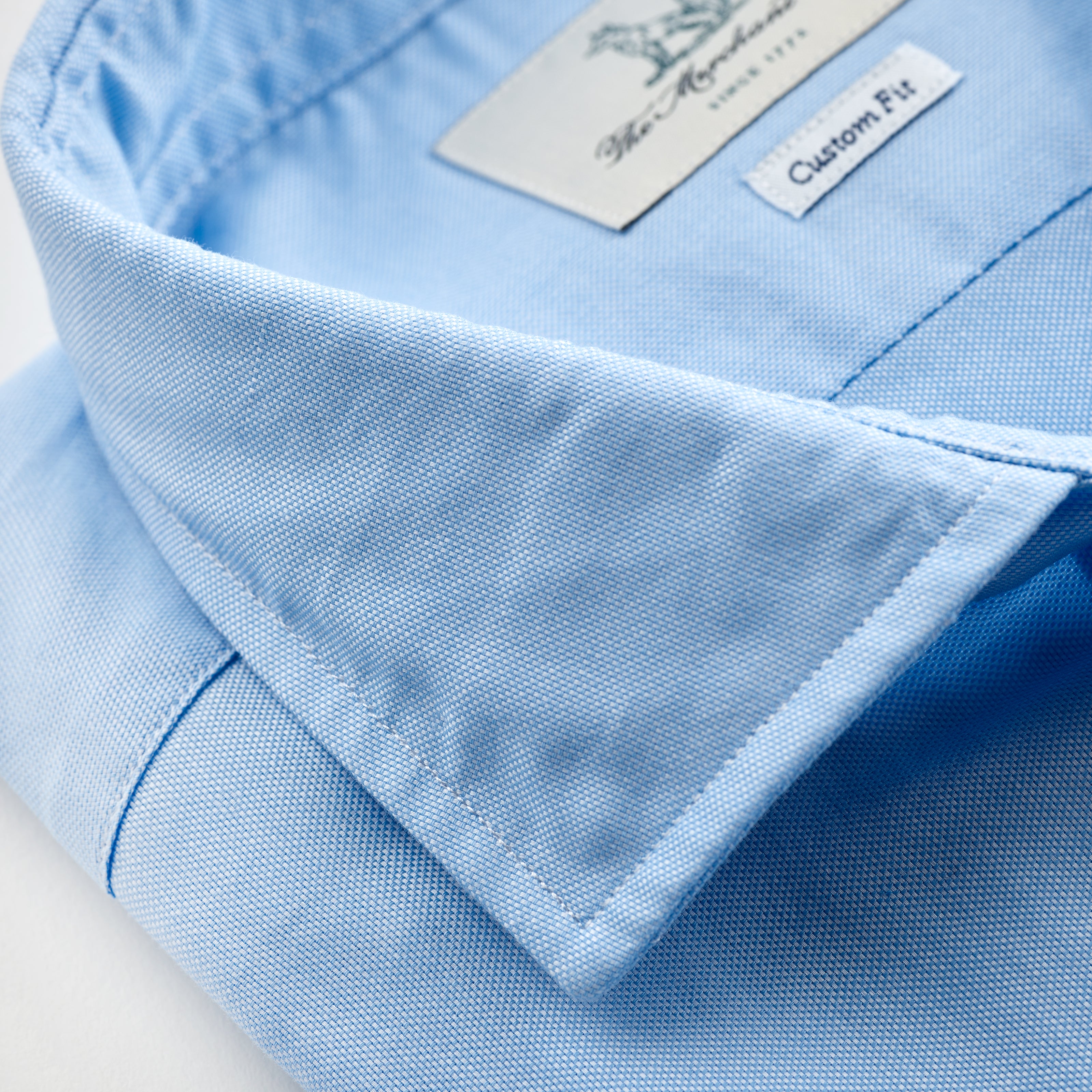 Pale Blue spread collar Oxford shirt