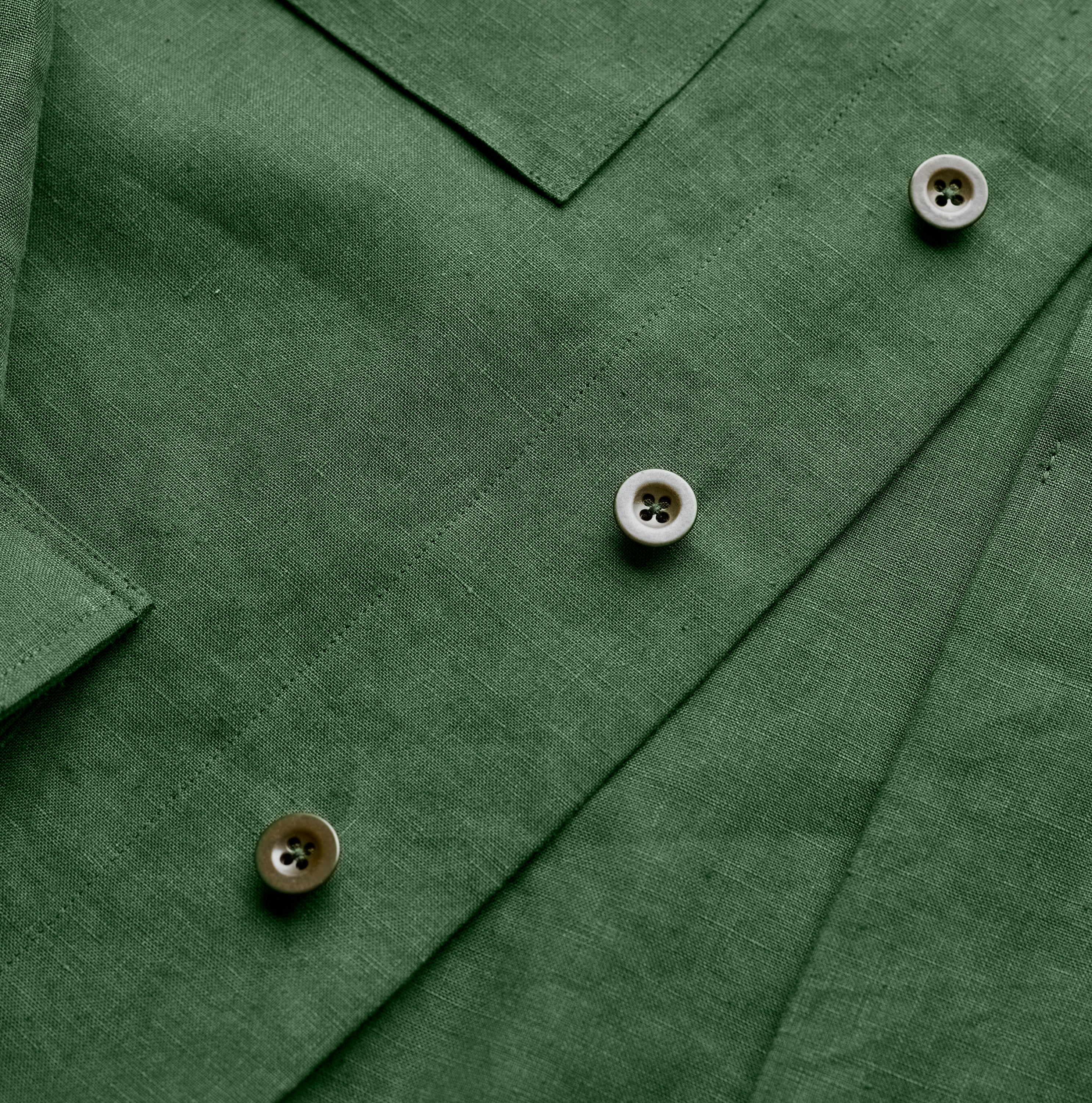 FK001-Fox Linen Forest Green Jacket