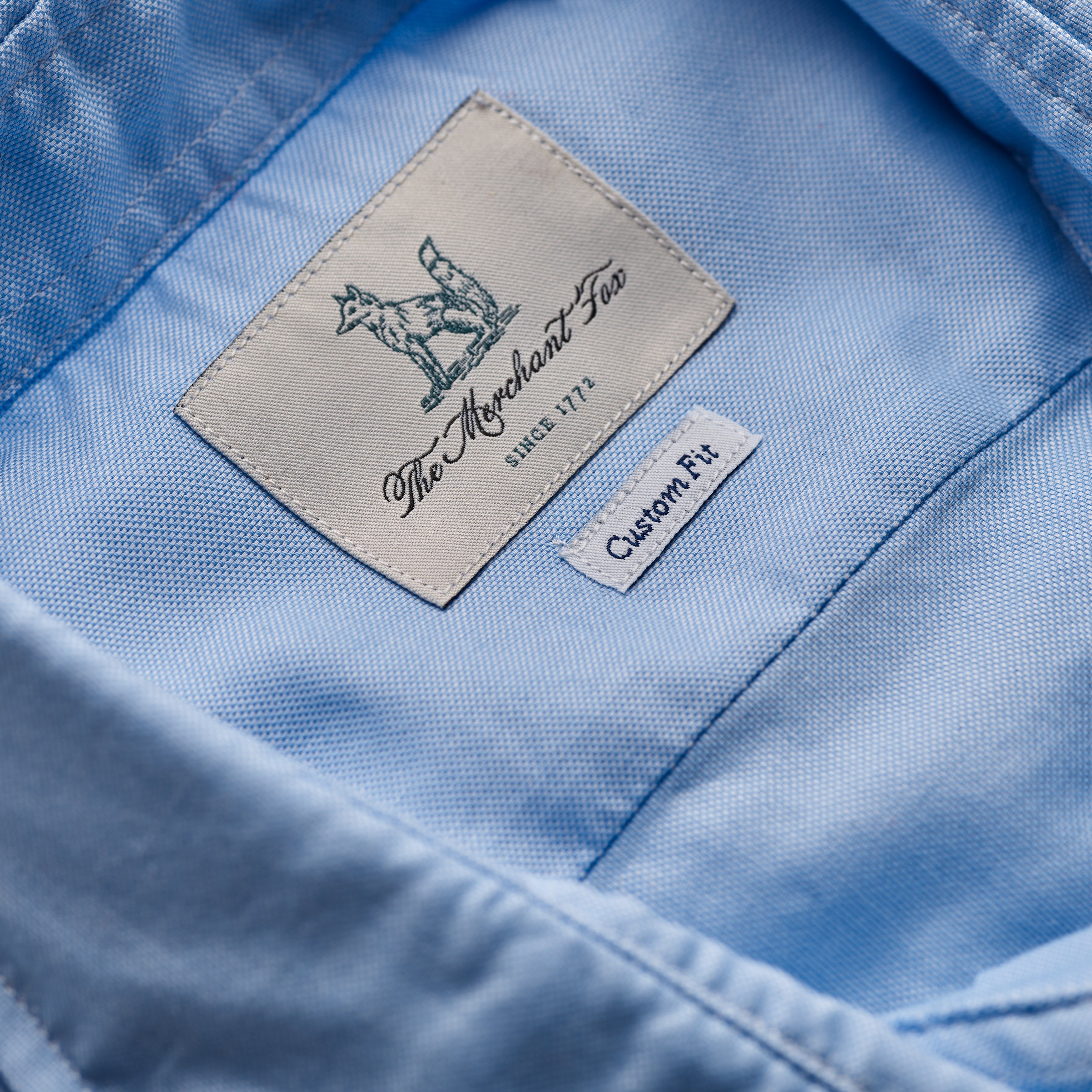 Pale Blue spread collar Oxford shirt