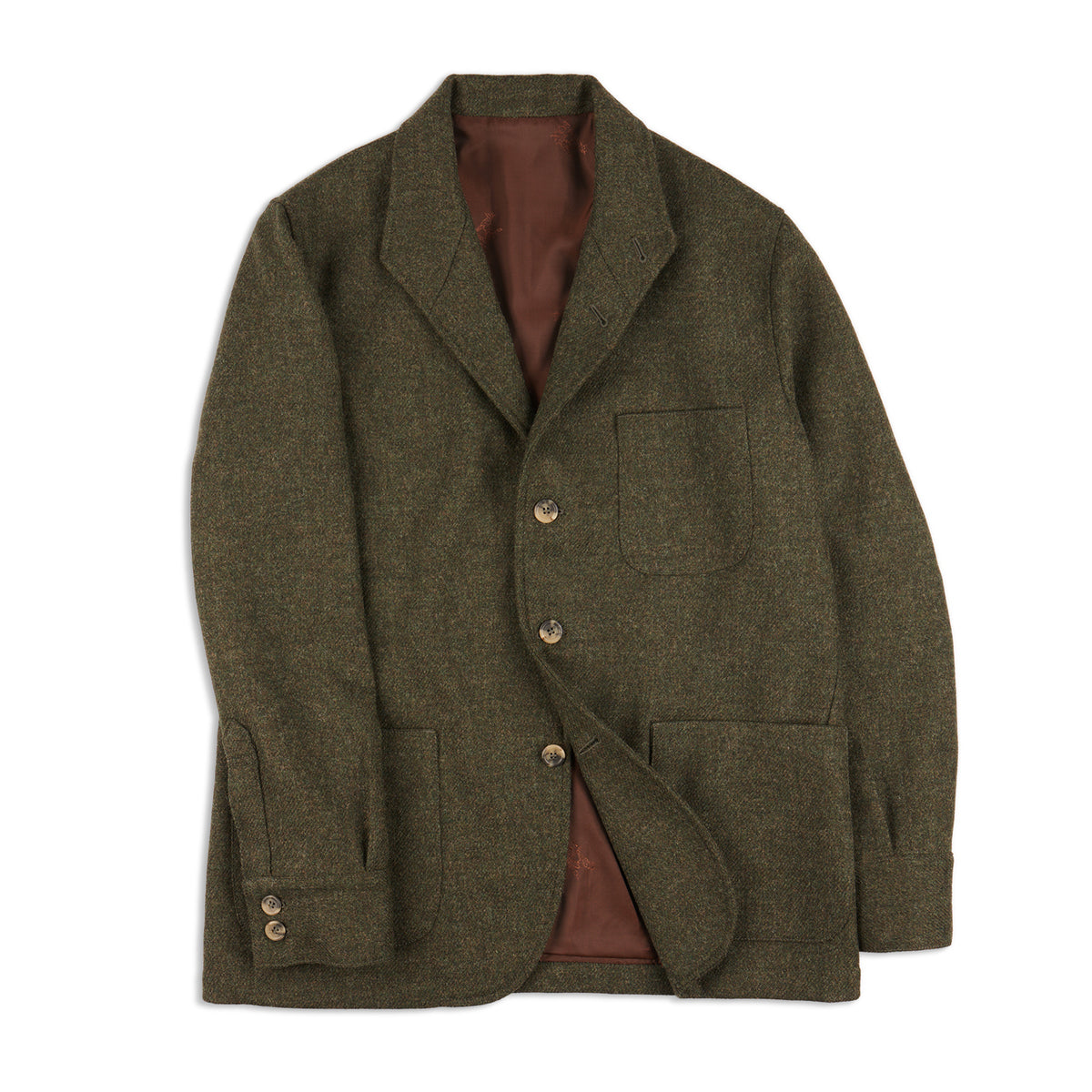 Veste blazer vintage Fox Run Little Foxes femme taille S marron laine
