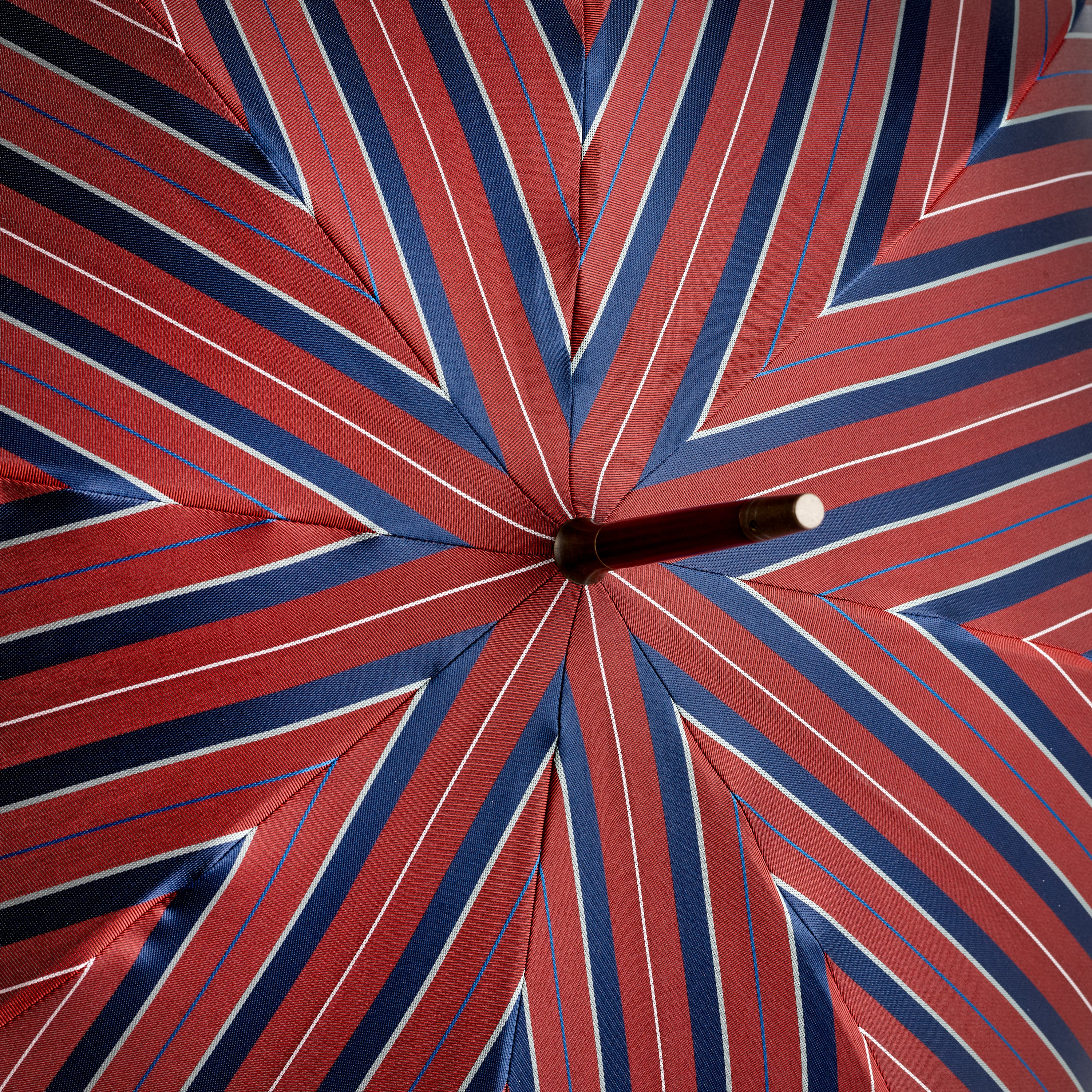 Fox Umbrellas Whangee Handle Blazer Pinstripe Umbrella