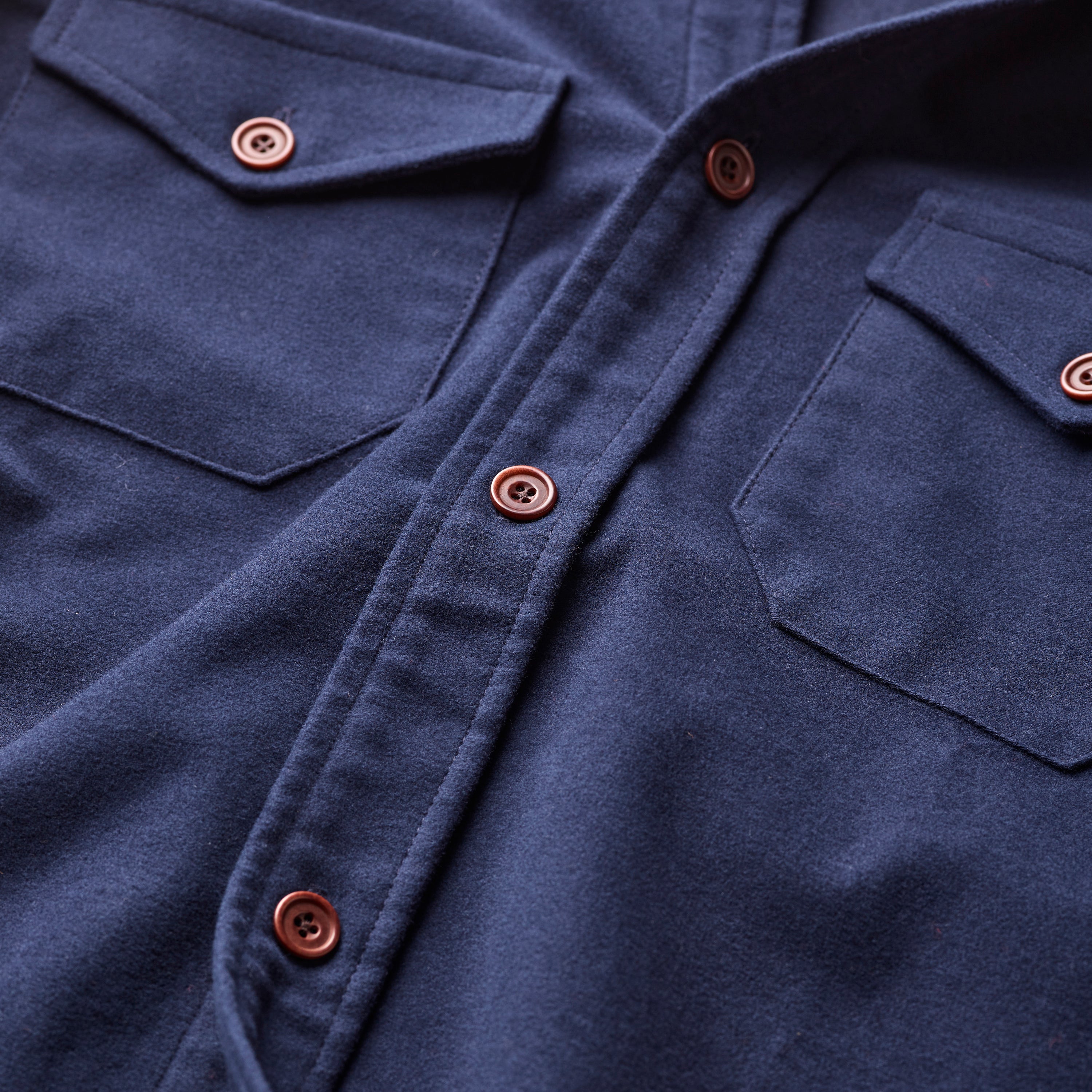 The Navy Moleskin Shirt
