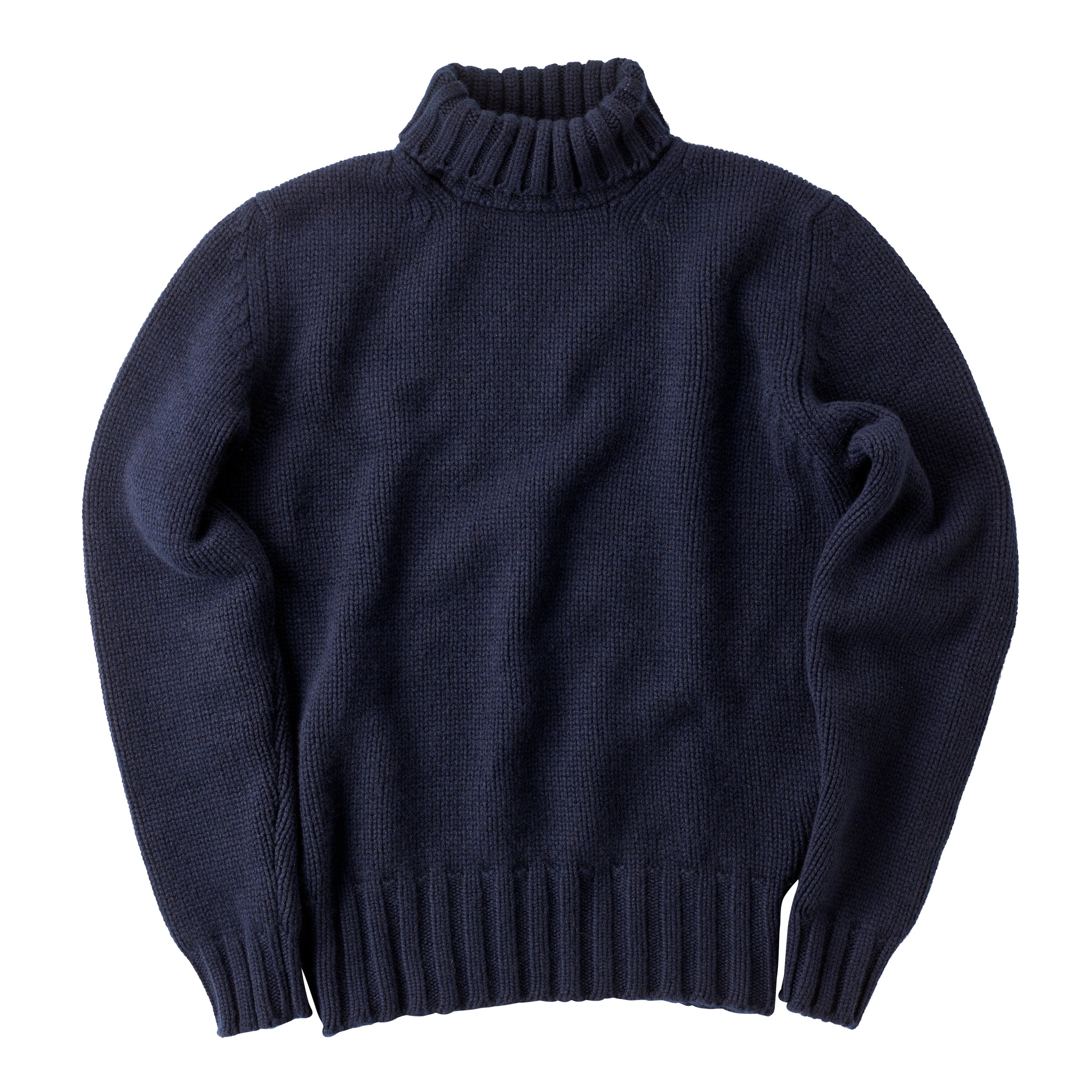 FOX x CORGI Dark Royal Blue Cashmere Roll Neck Pullover