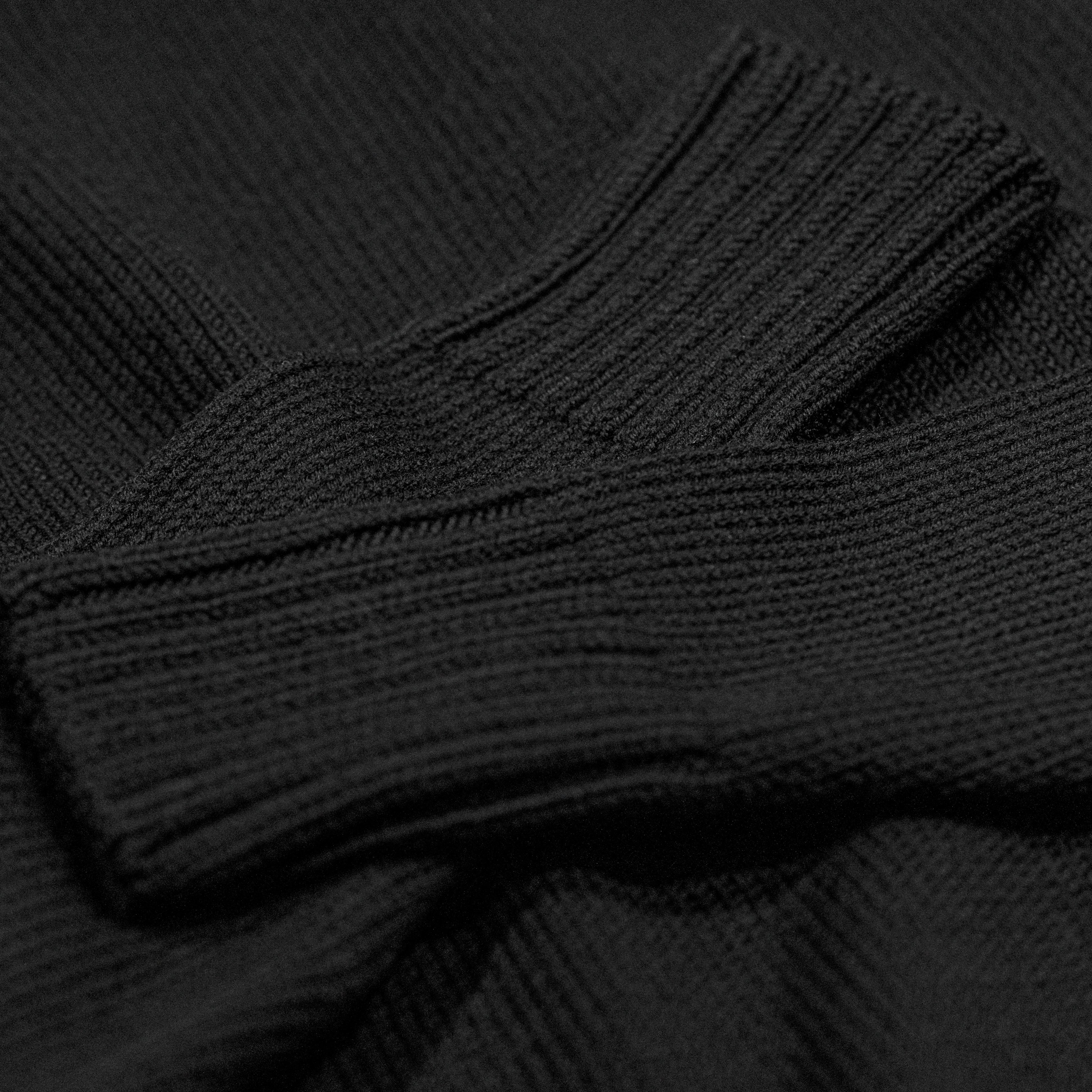 Racing Driver Knitted Roll Neck Jumper in Black