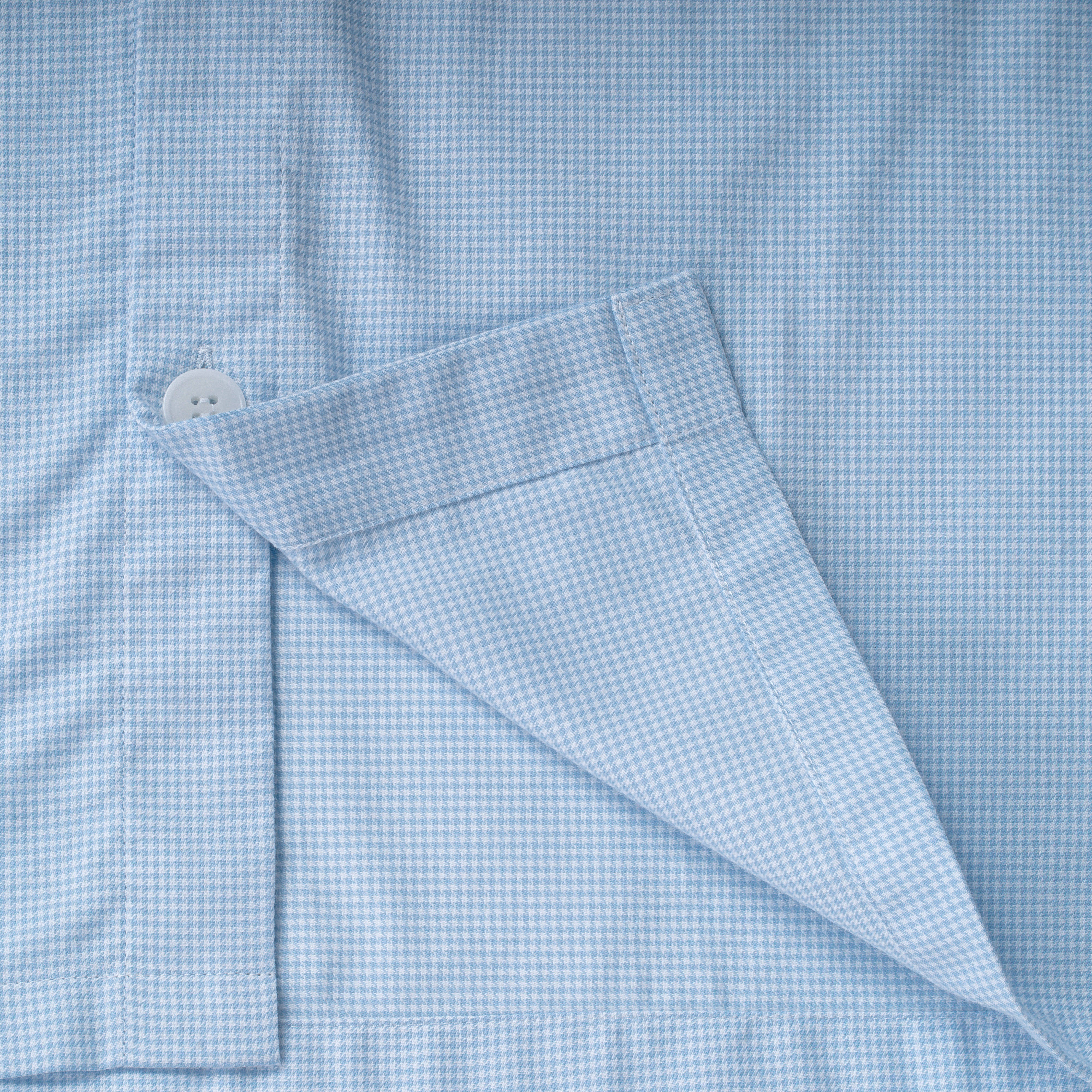 The Merchant Fox Micro Check Pyjamas in Sky Blue