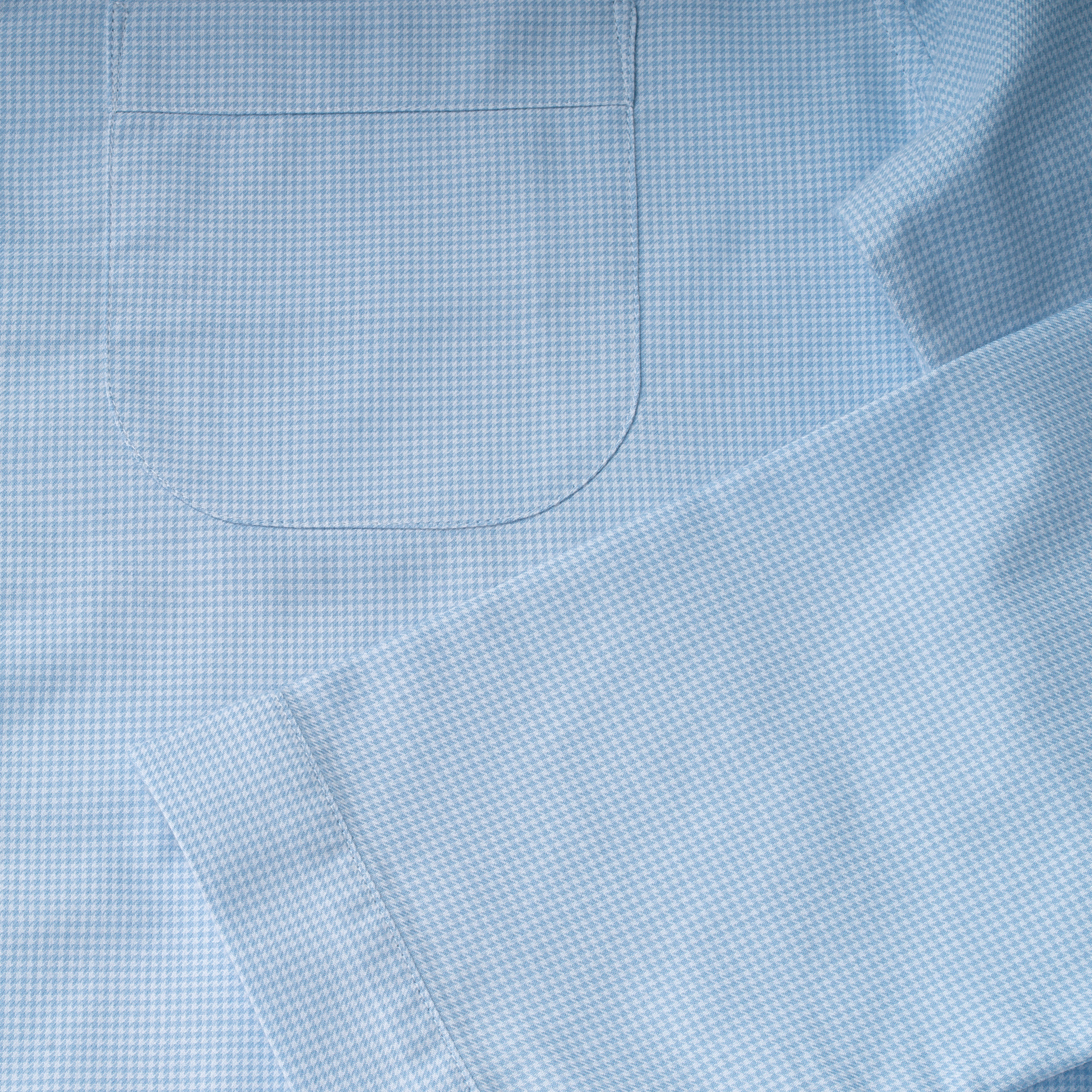 The Merchant Fox Micro Check Pyjamas in Sky Blue