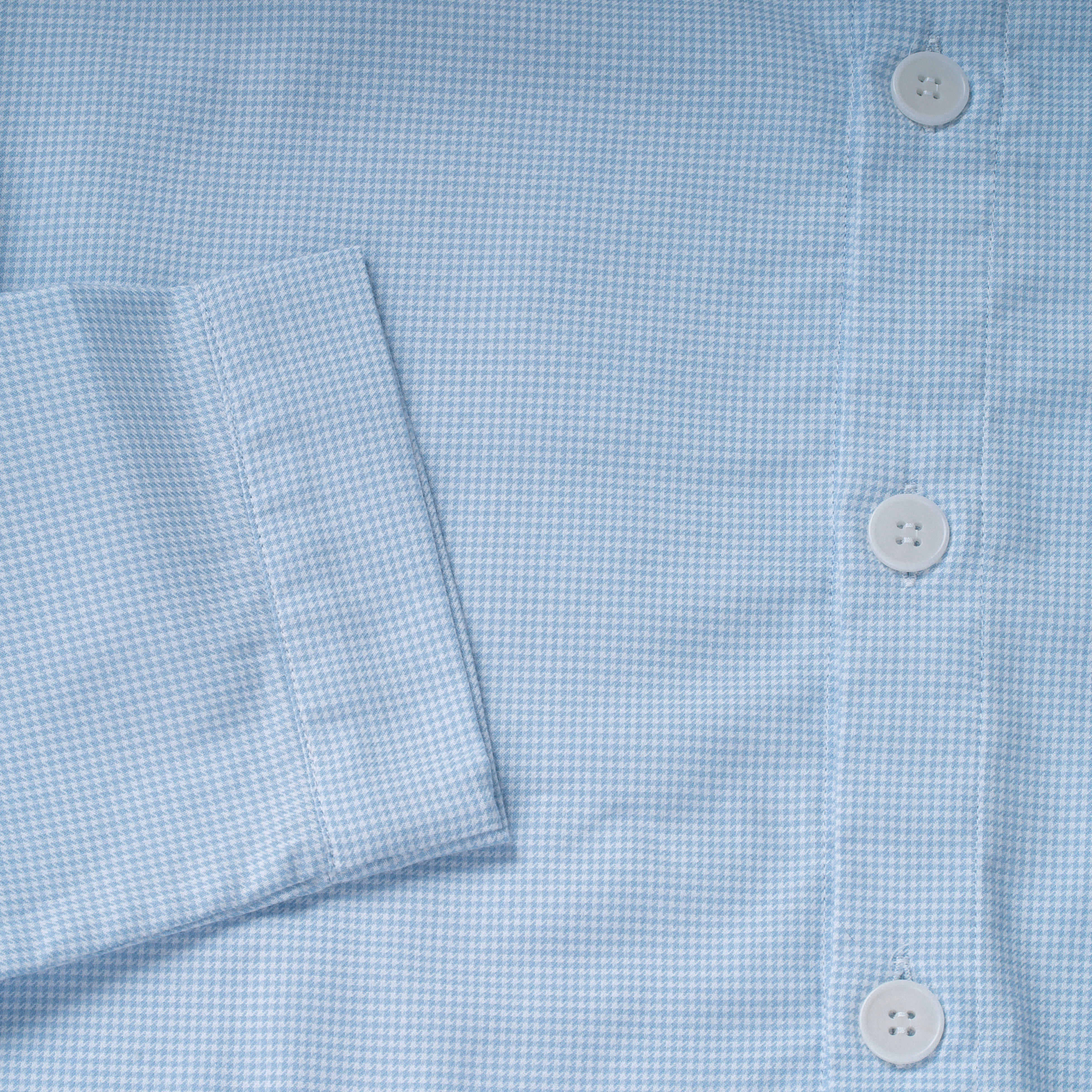 The Merchant Fox Micro Check Pyjamas in Sky Blue