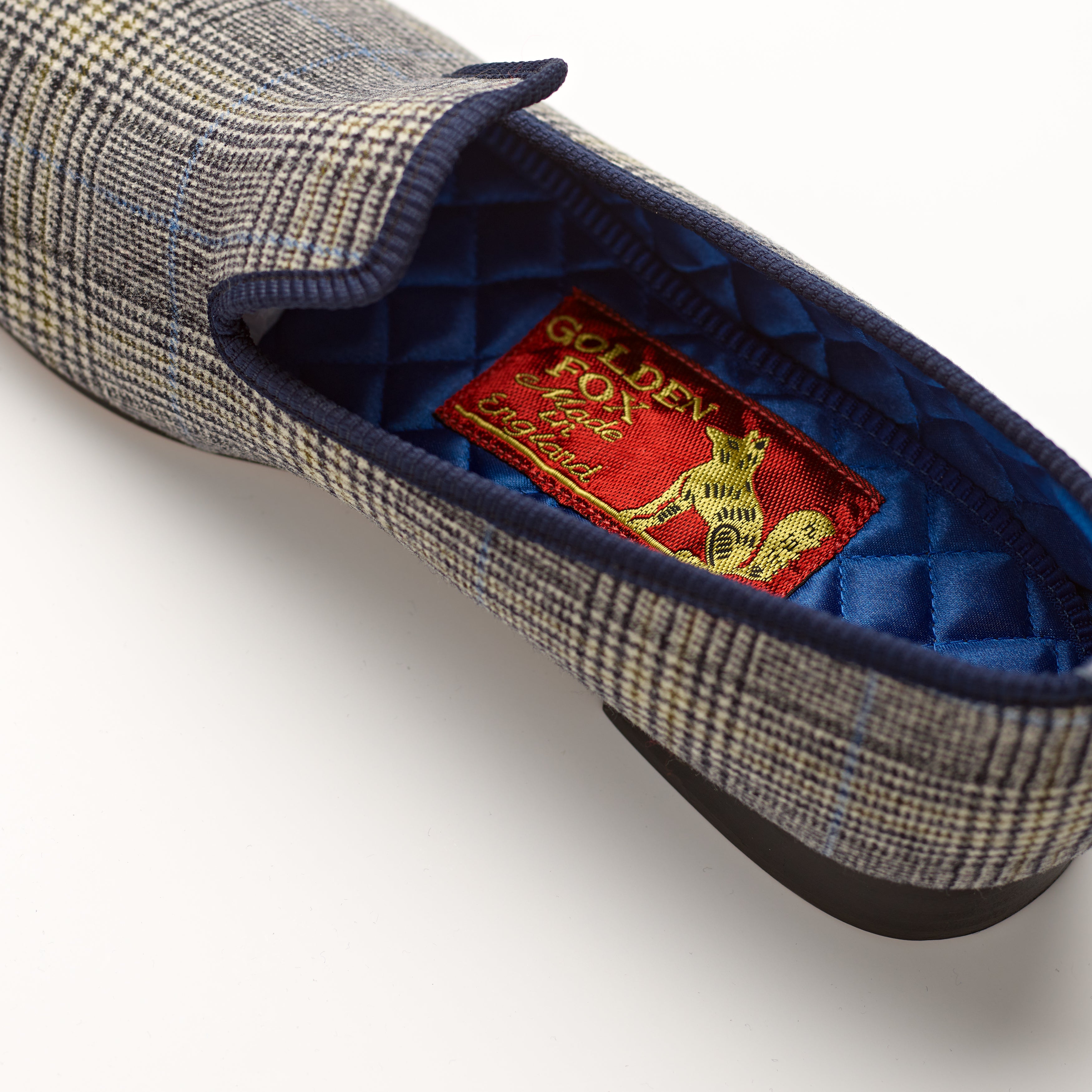 Fox Houndsmore Check Albert Slippers Insole