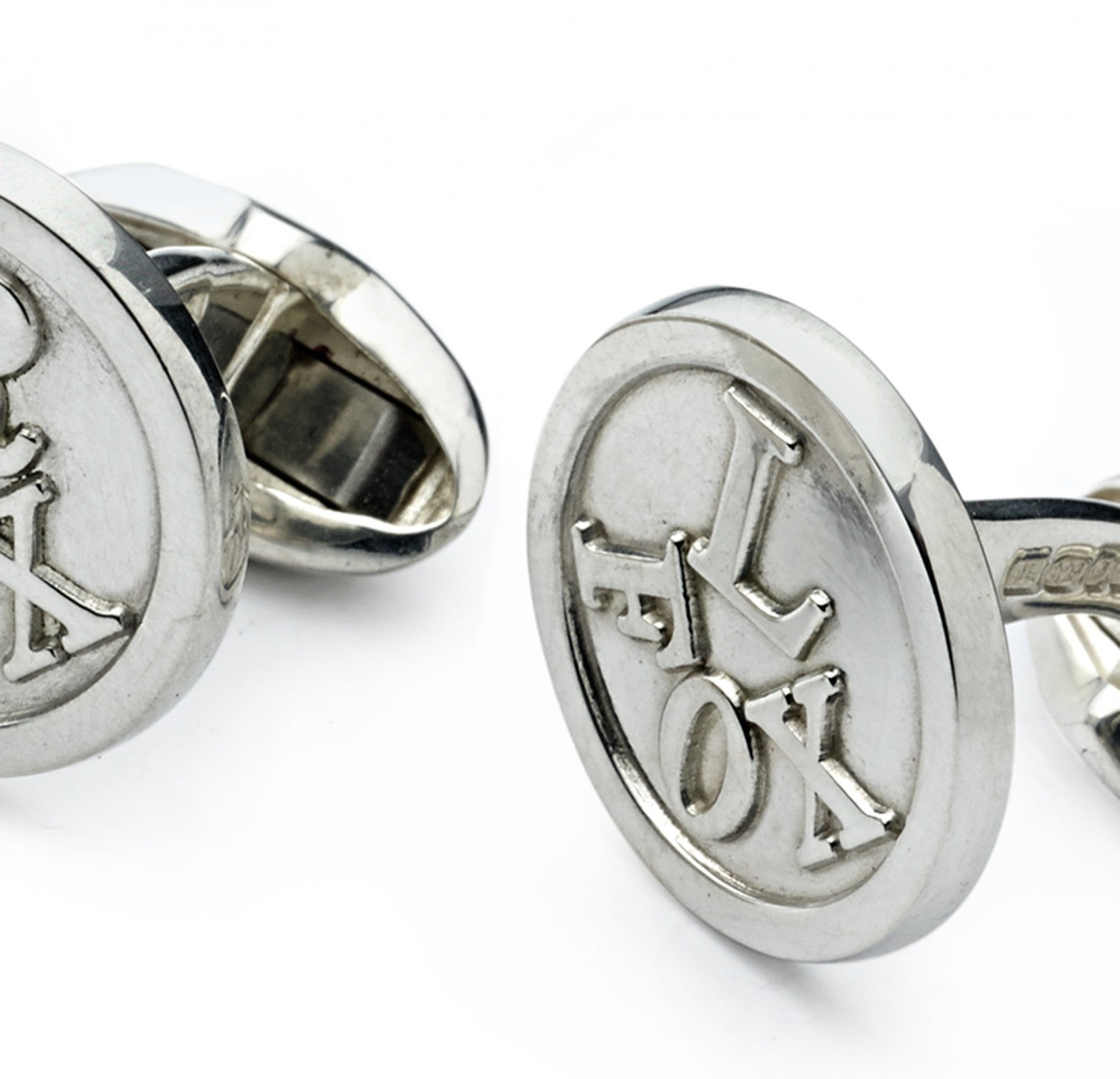 Fox L & R Sterling Silver Cufflinks