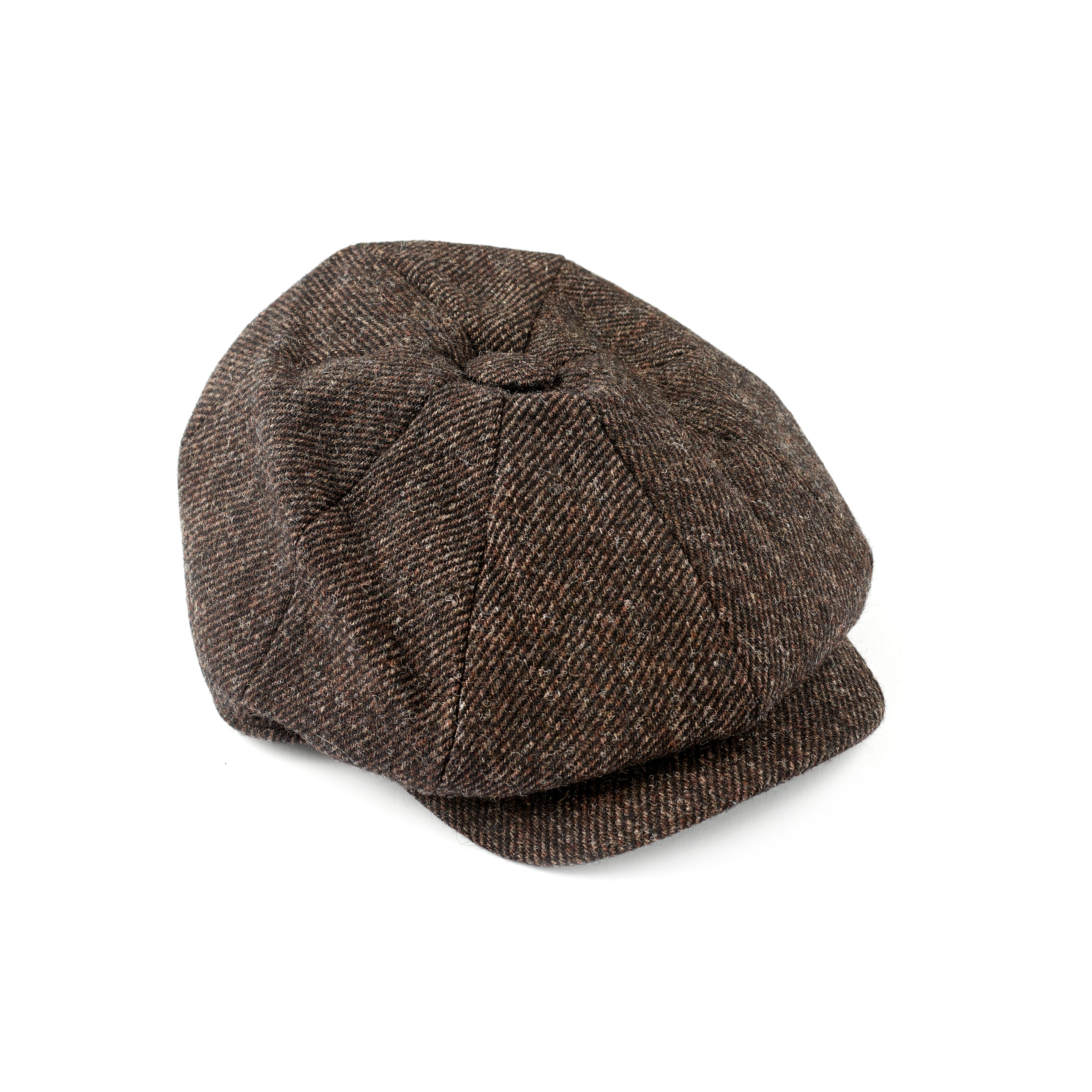 Fox Tweed Brown Twill 30's 8 panel Cap