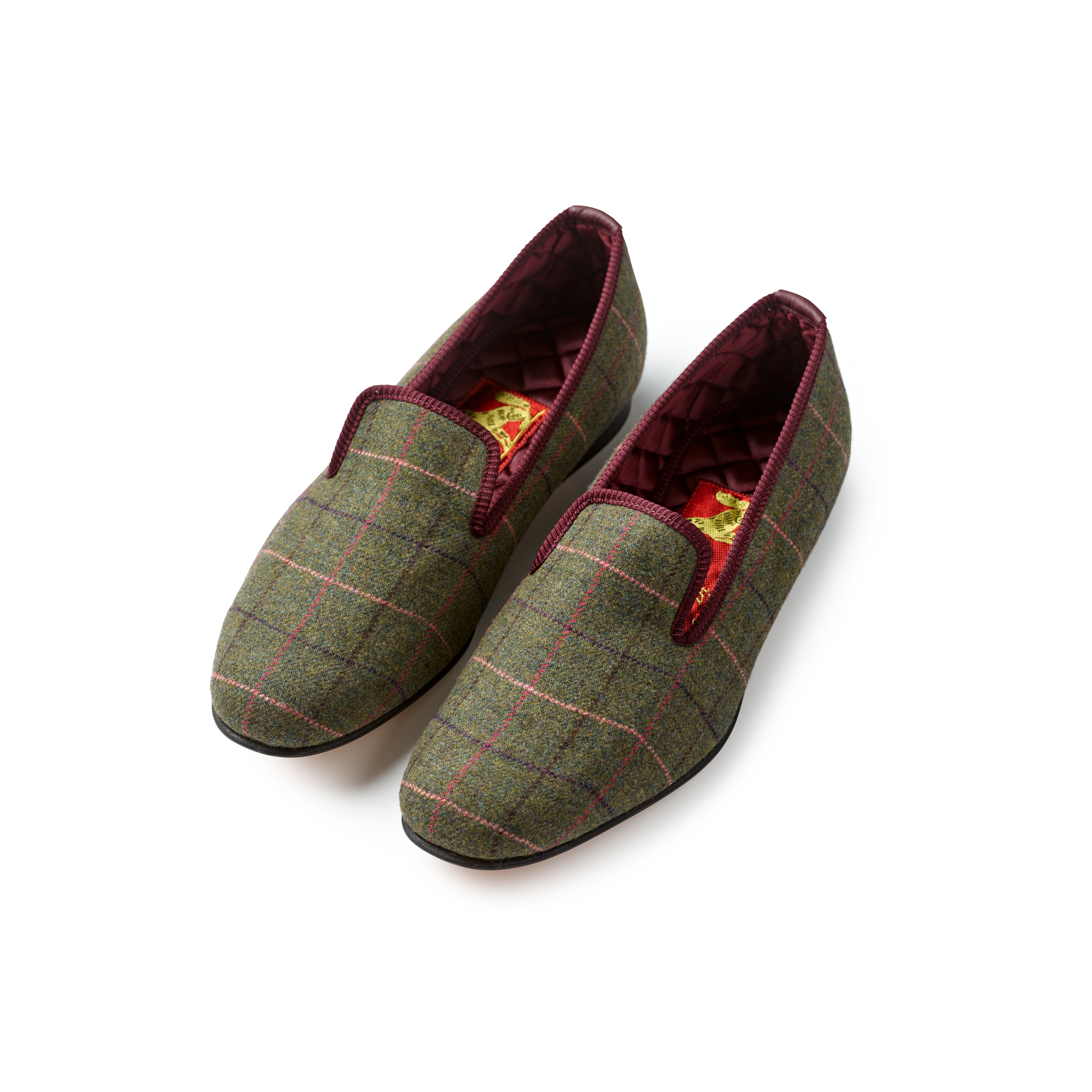 Fox Exmoor Check Albert Slippers Alternate View