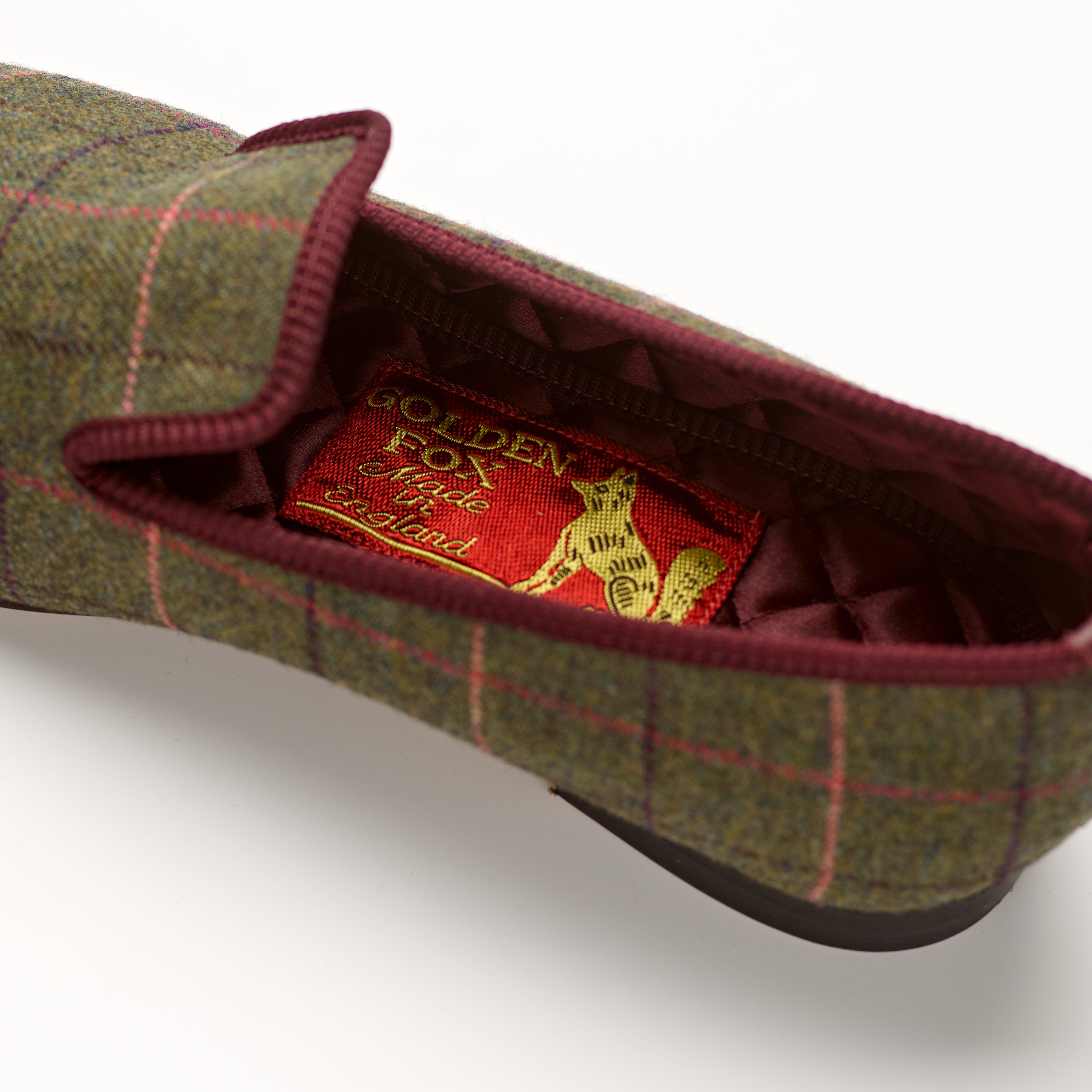 Fox Exmoor Check Albert Slippers Insole