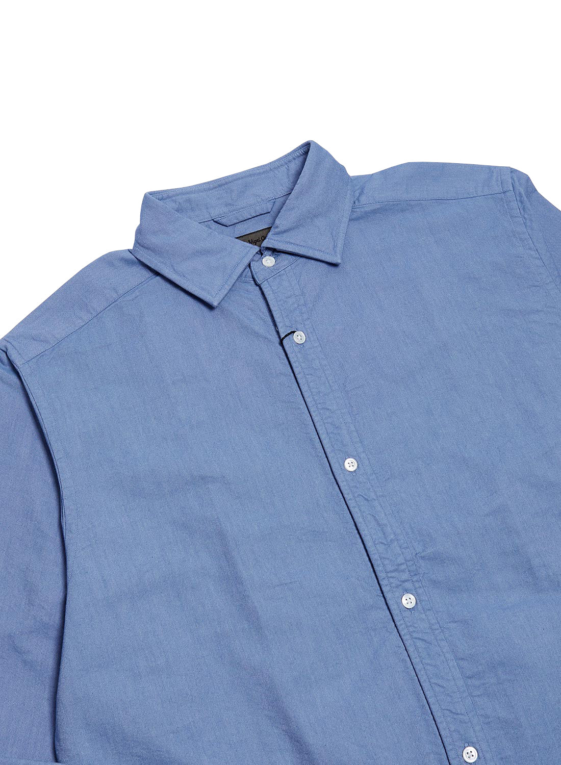 Nigel Cabourn British Officers Shirt in Sax Blue