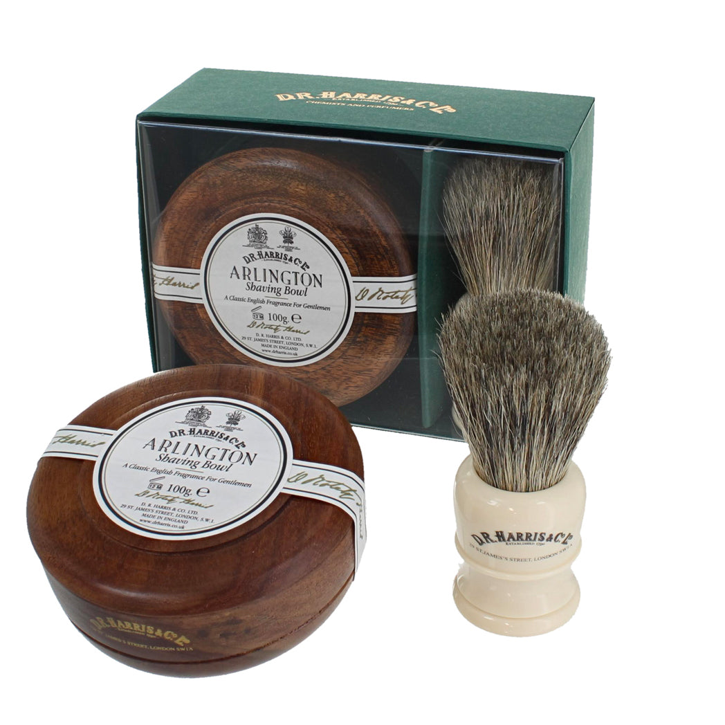 Mahogany bowl and brush Gift Set