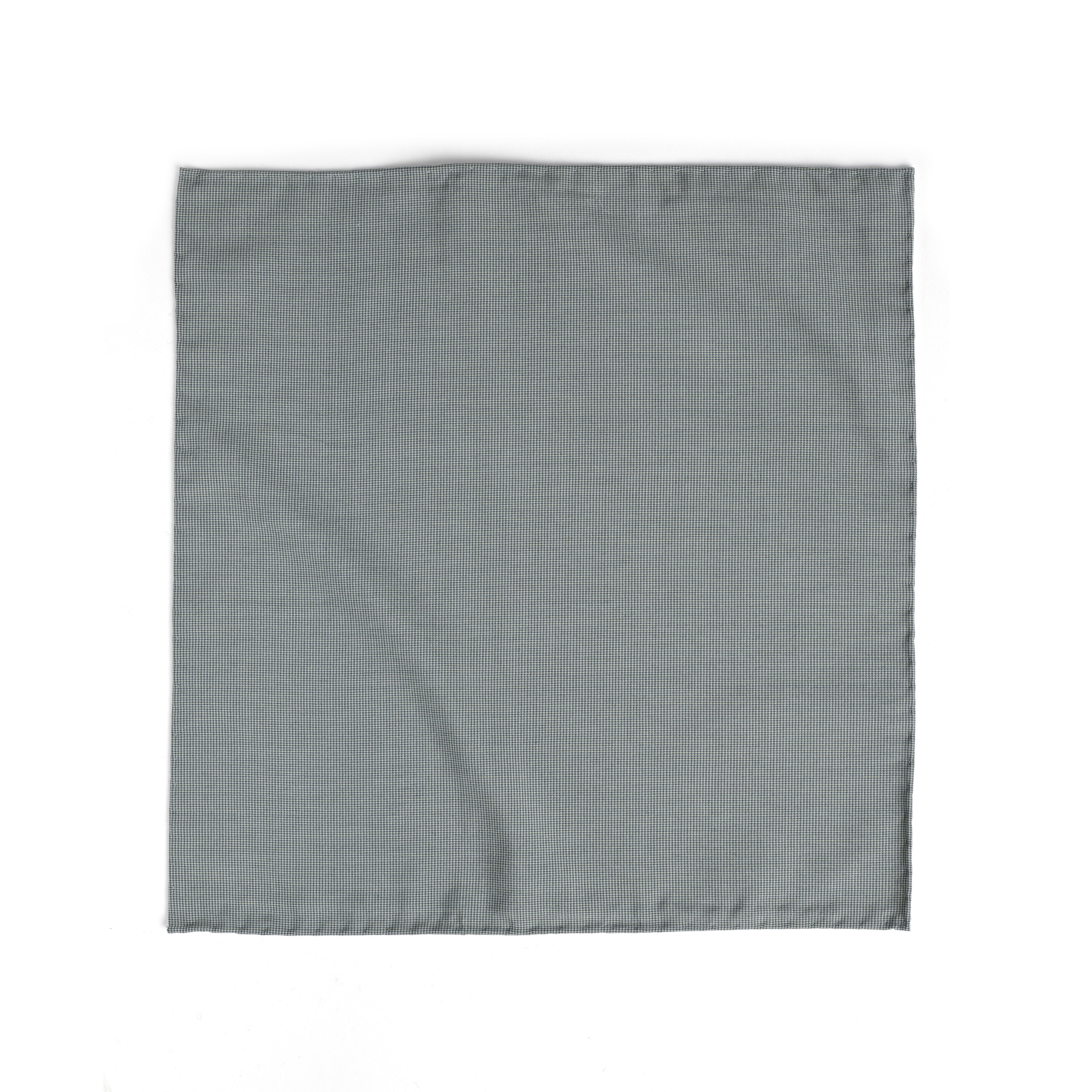 Sage Four-Point Star Silk Pocket Square