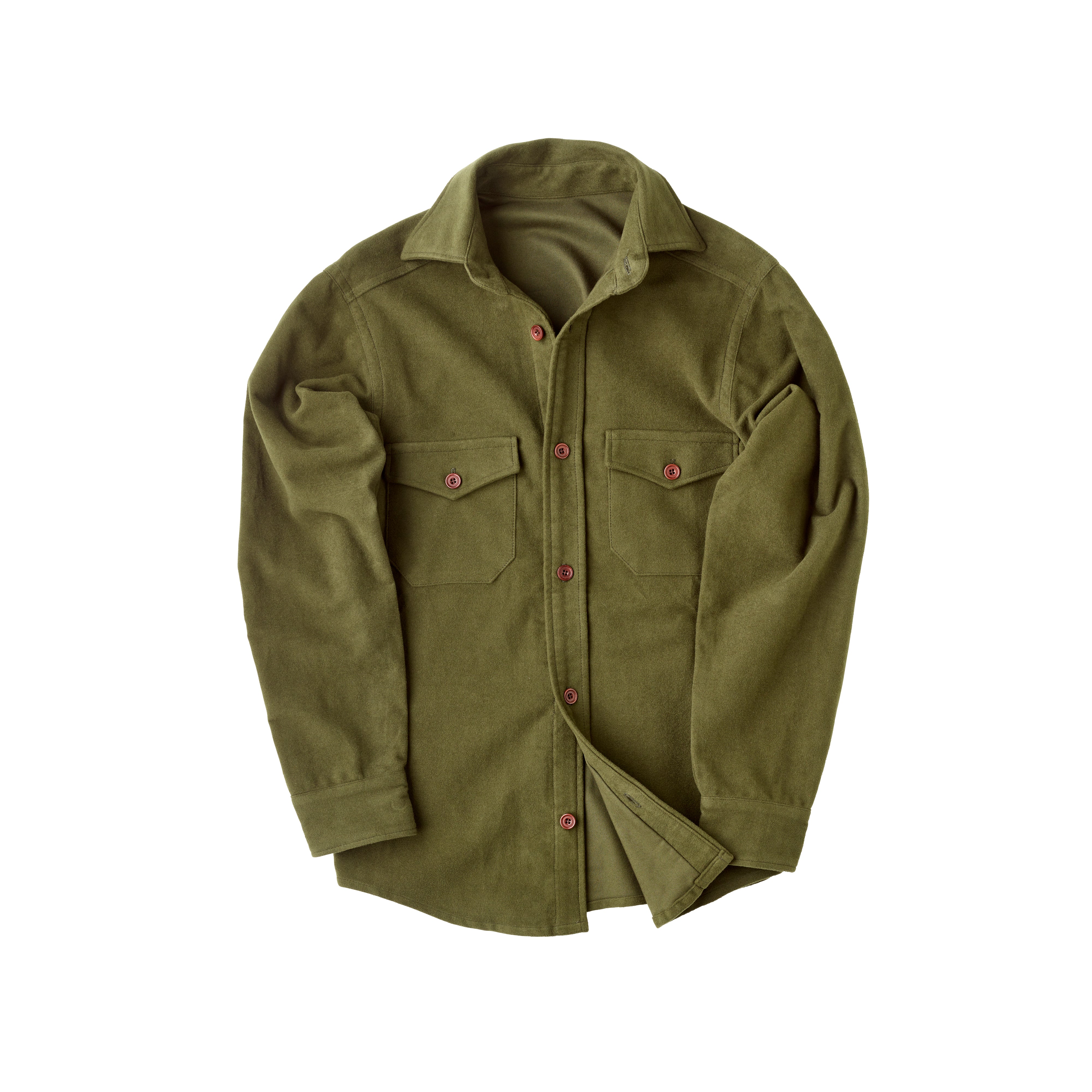 Olive Moleskin Shirt