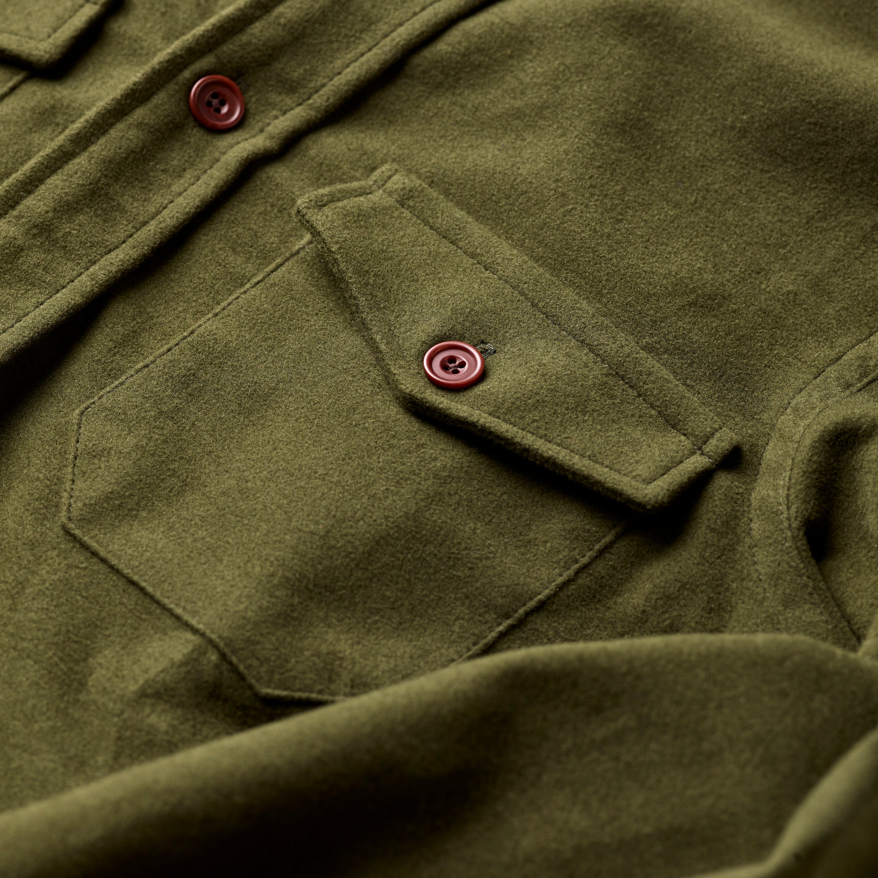 Olive Moleskin Shirt