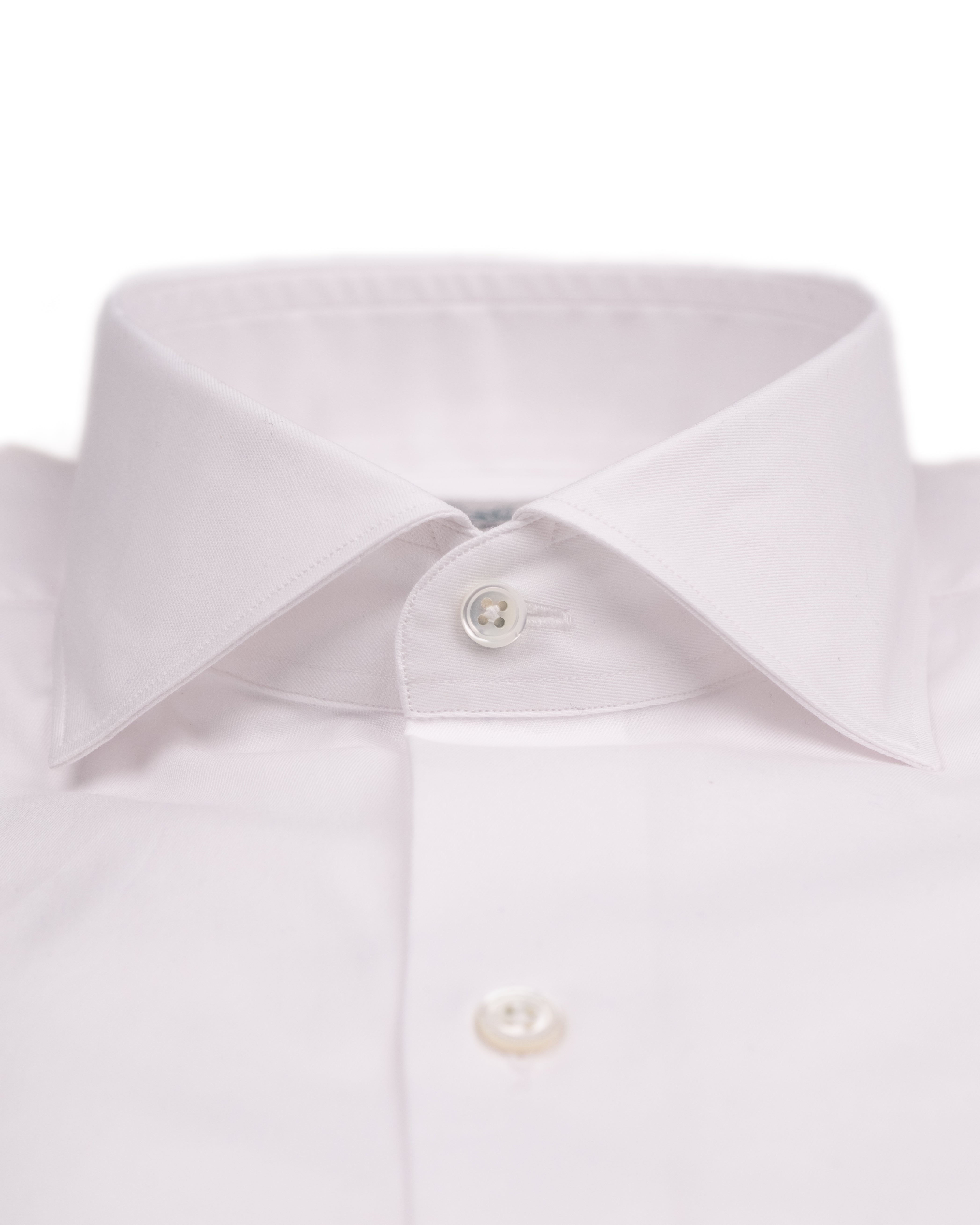 The Niven Shirt in Quintessential White Twill