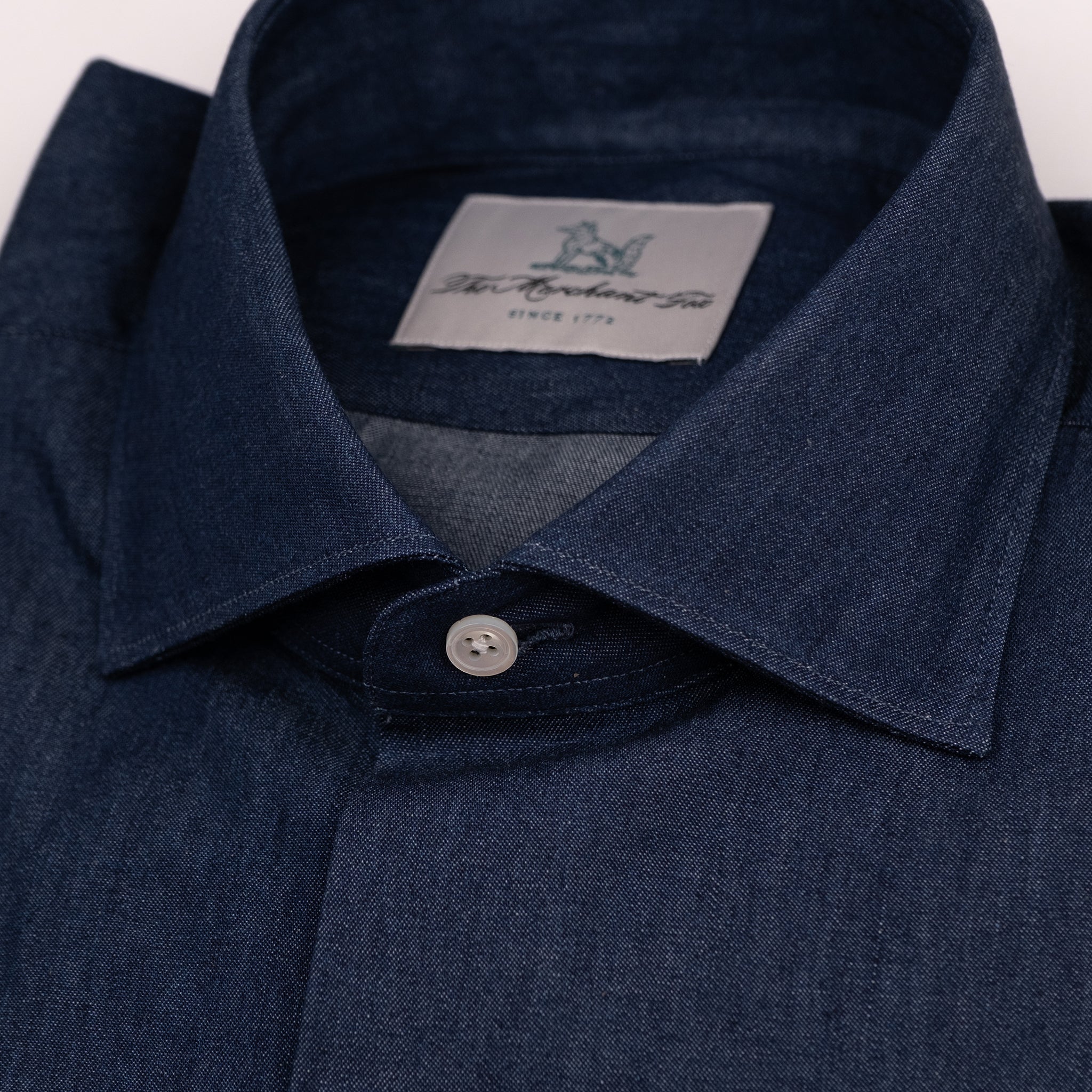 The Niven Fox Weekend Dark Wash Denim Shirt