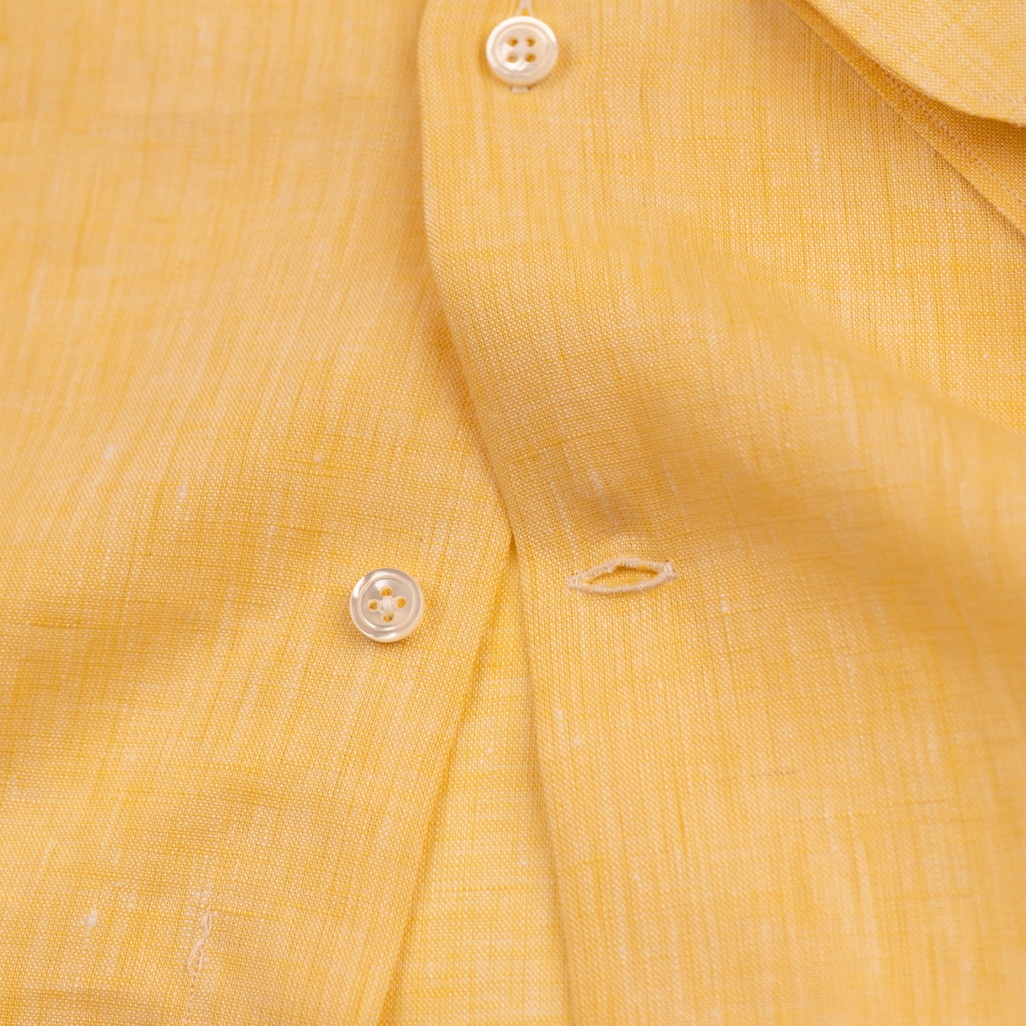 The Niven Fox Summer Yellow Linen Shirt