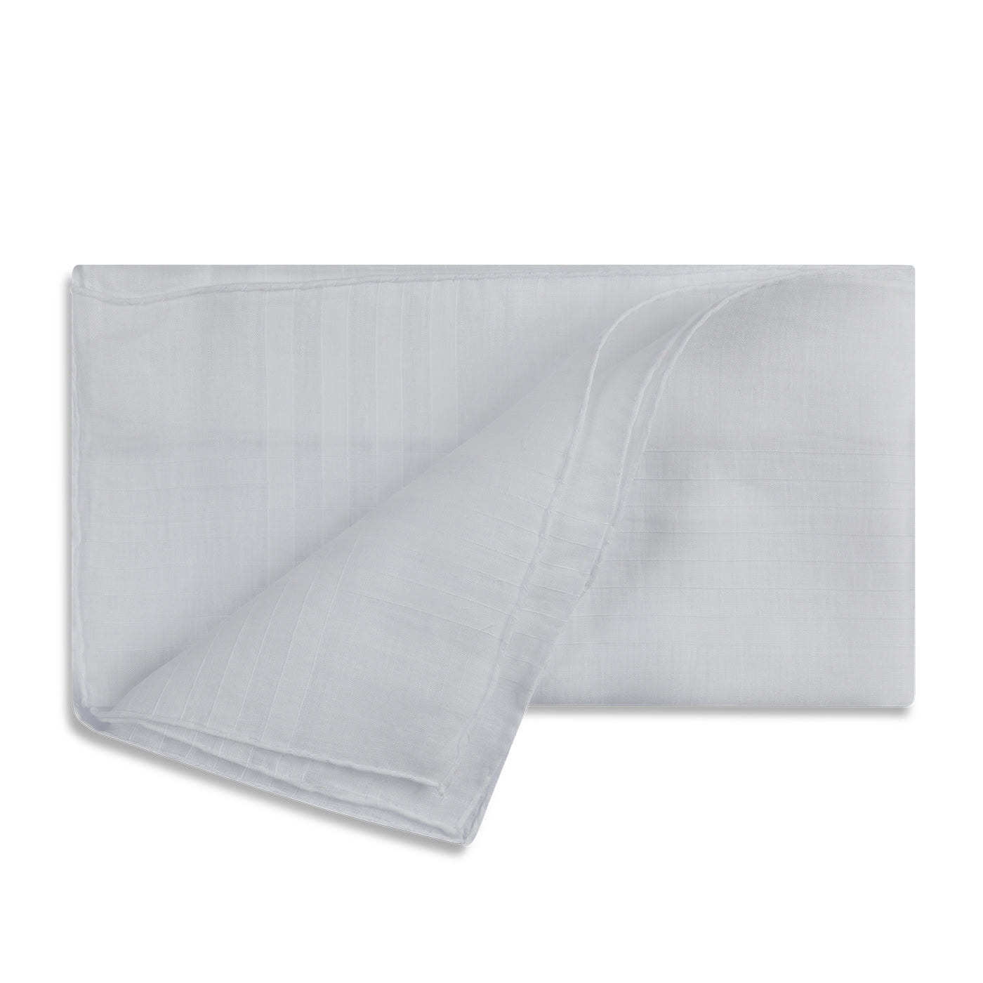 Simonnot Godard "Saint Aubert" Pocket Square in White