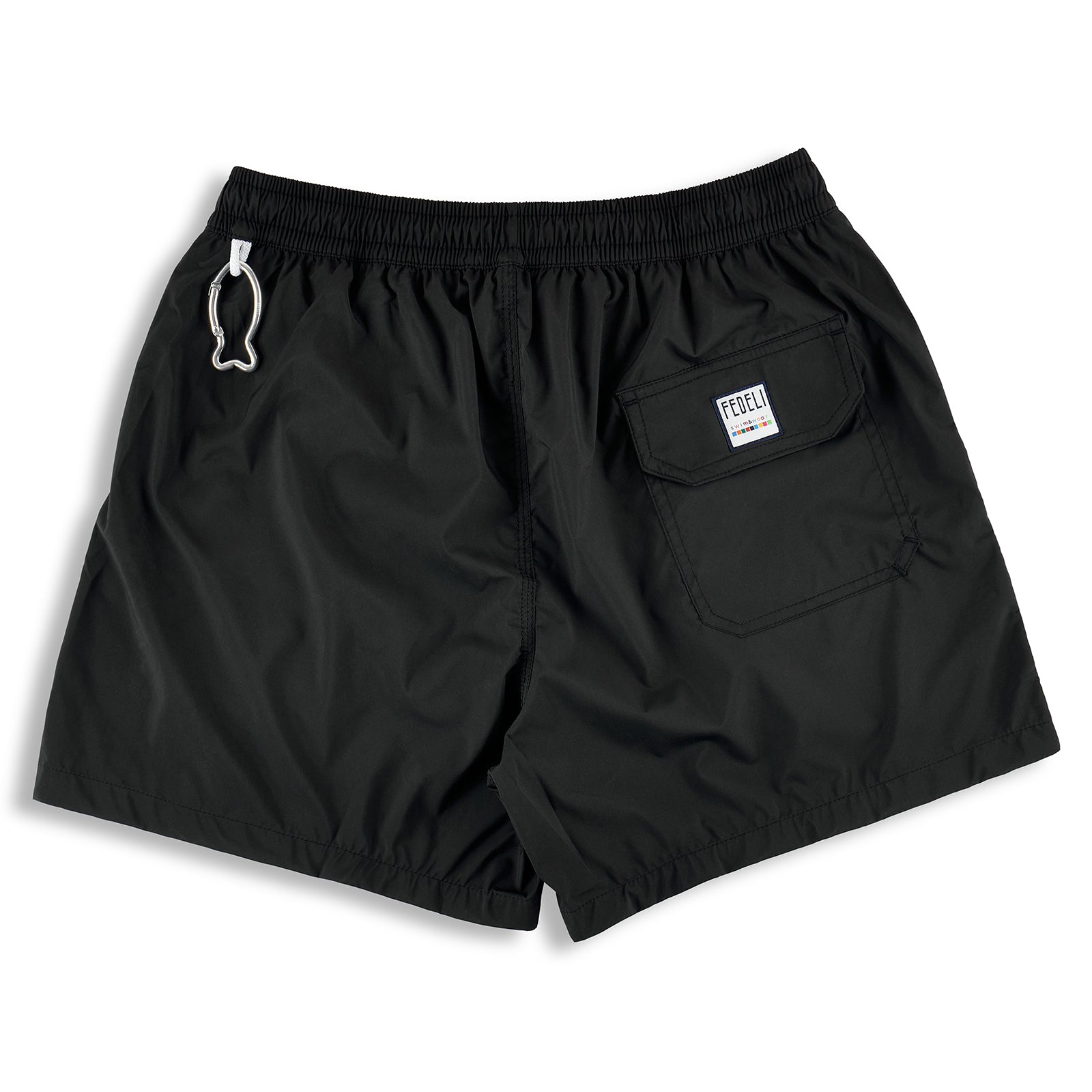 Fedeli Swim Shorts in Seaweed Black