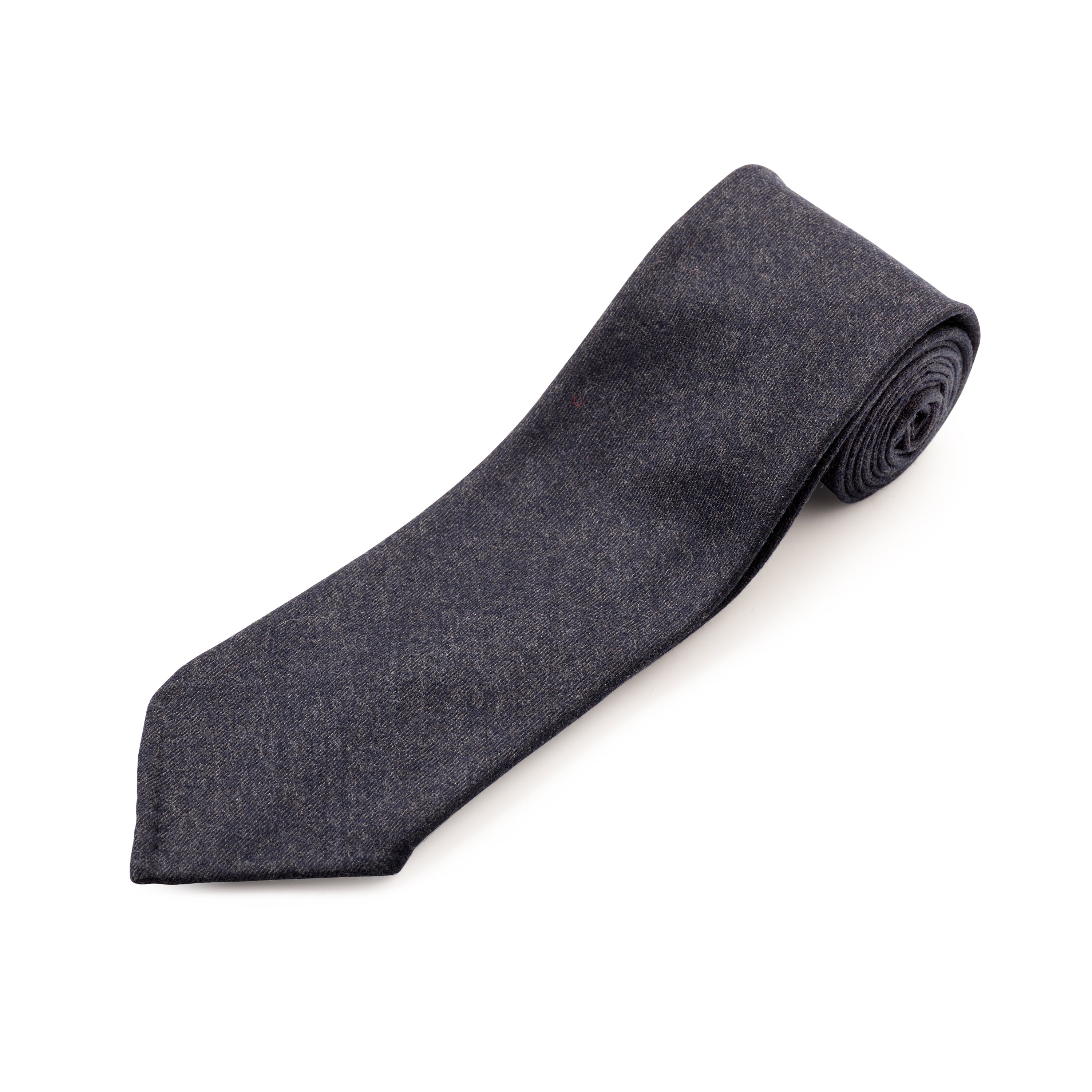 Fox Brothers Charcoal Flannel Tie