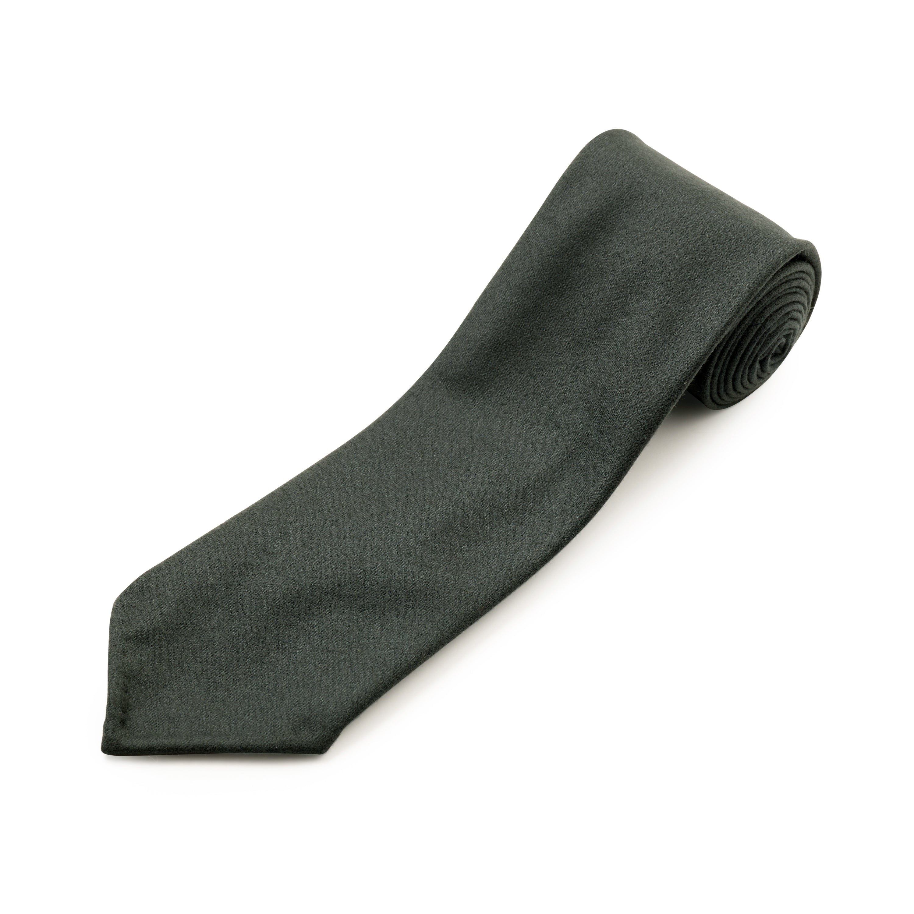 Fox 3 Fold Racing Green Flannel Tie