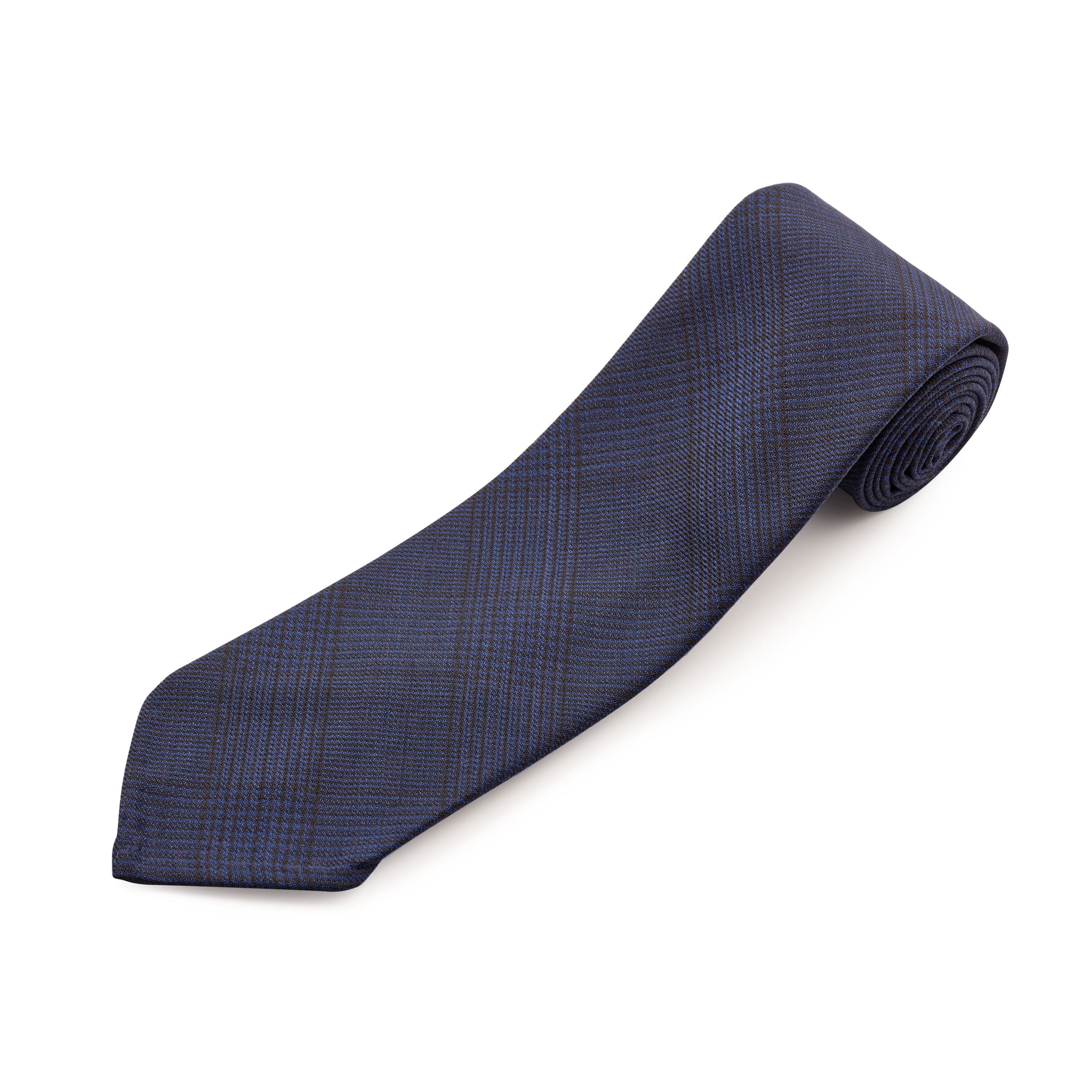 Fox brothers Navy and Black worsted tie