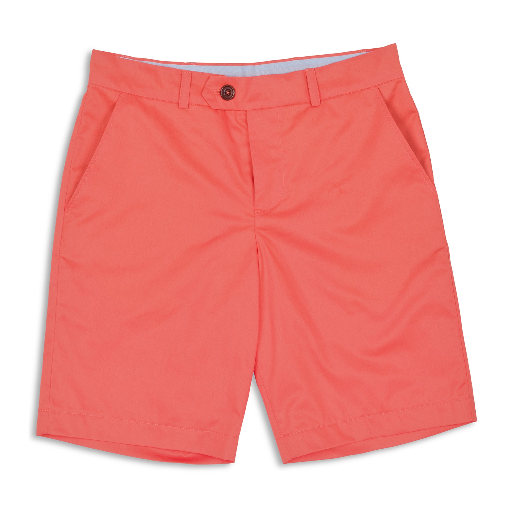 The Merchant Fox Cotton Shorts in Coral