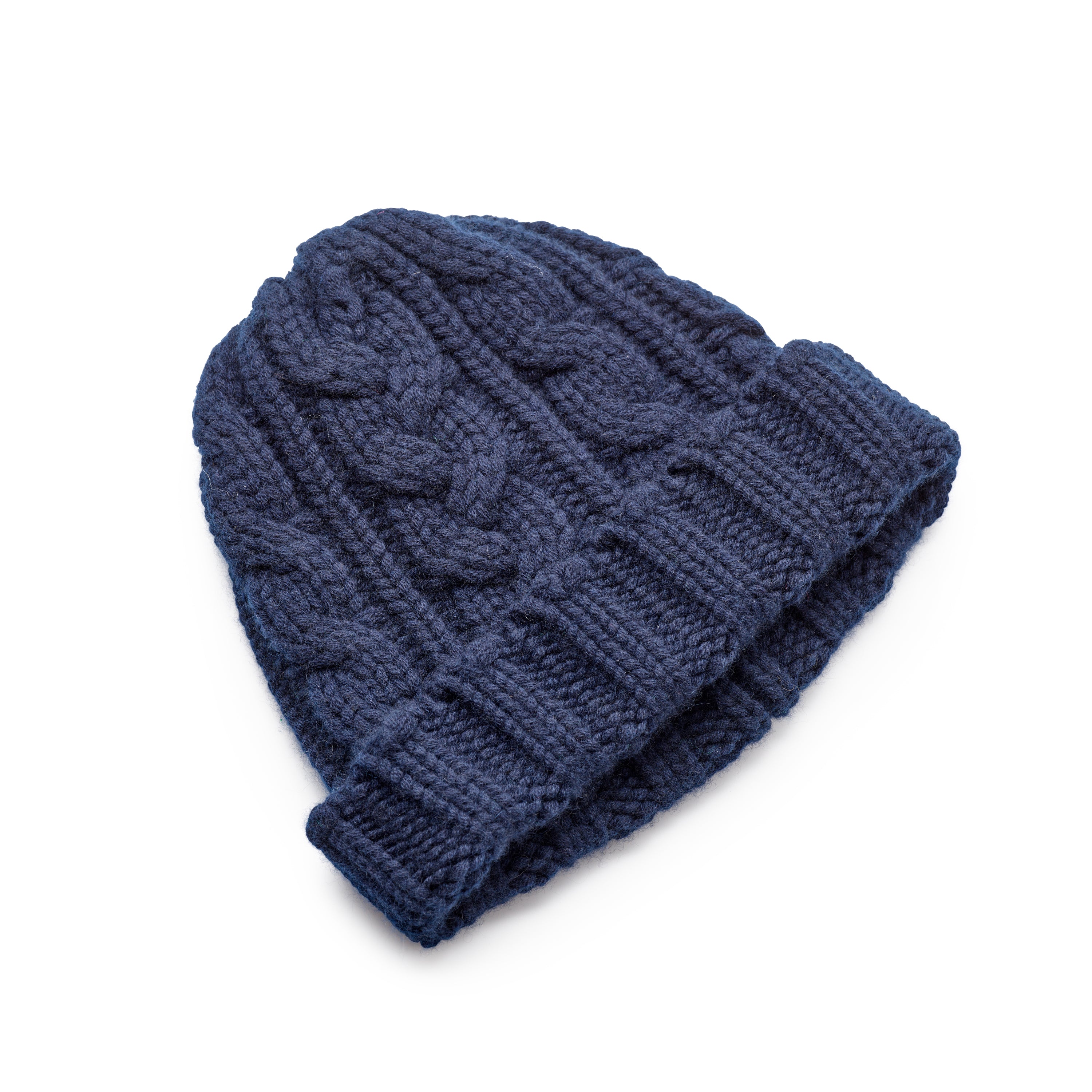 Corgi Cashmere Navy Knitted Cap