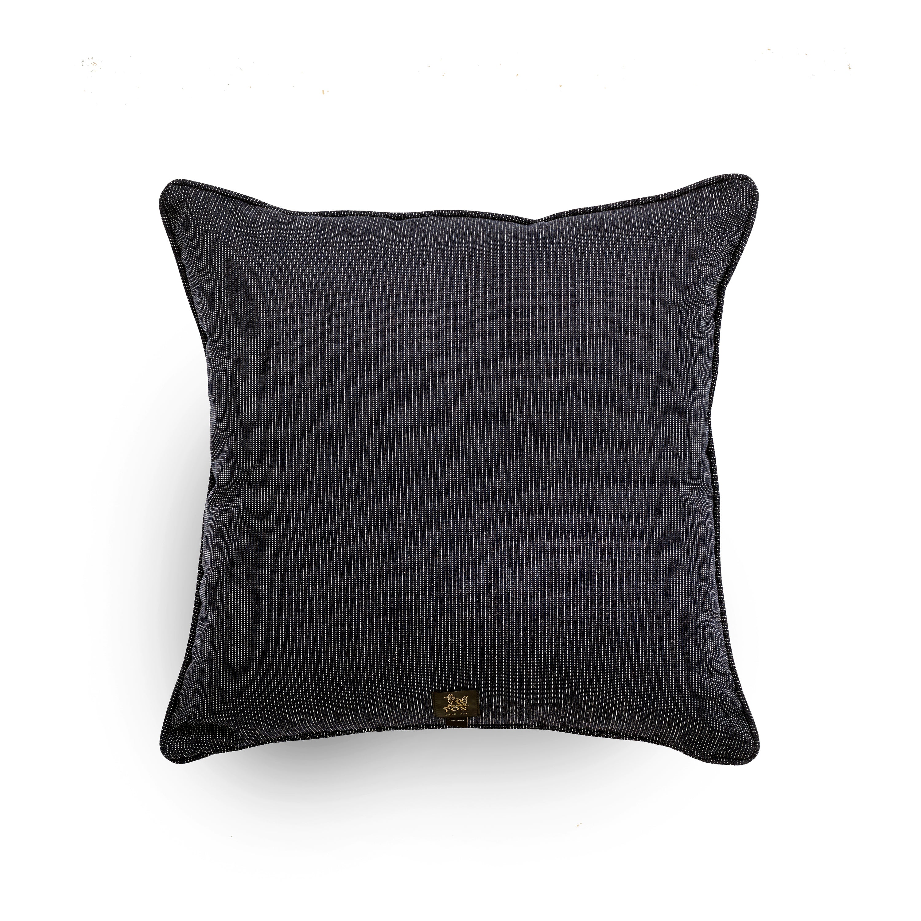 Fox Navy Pin-Dot Stripe Cushion Cover