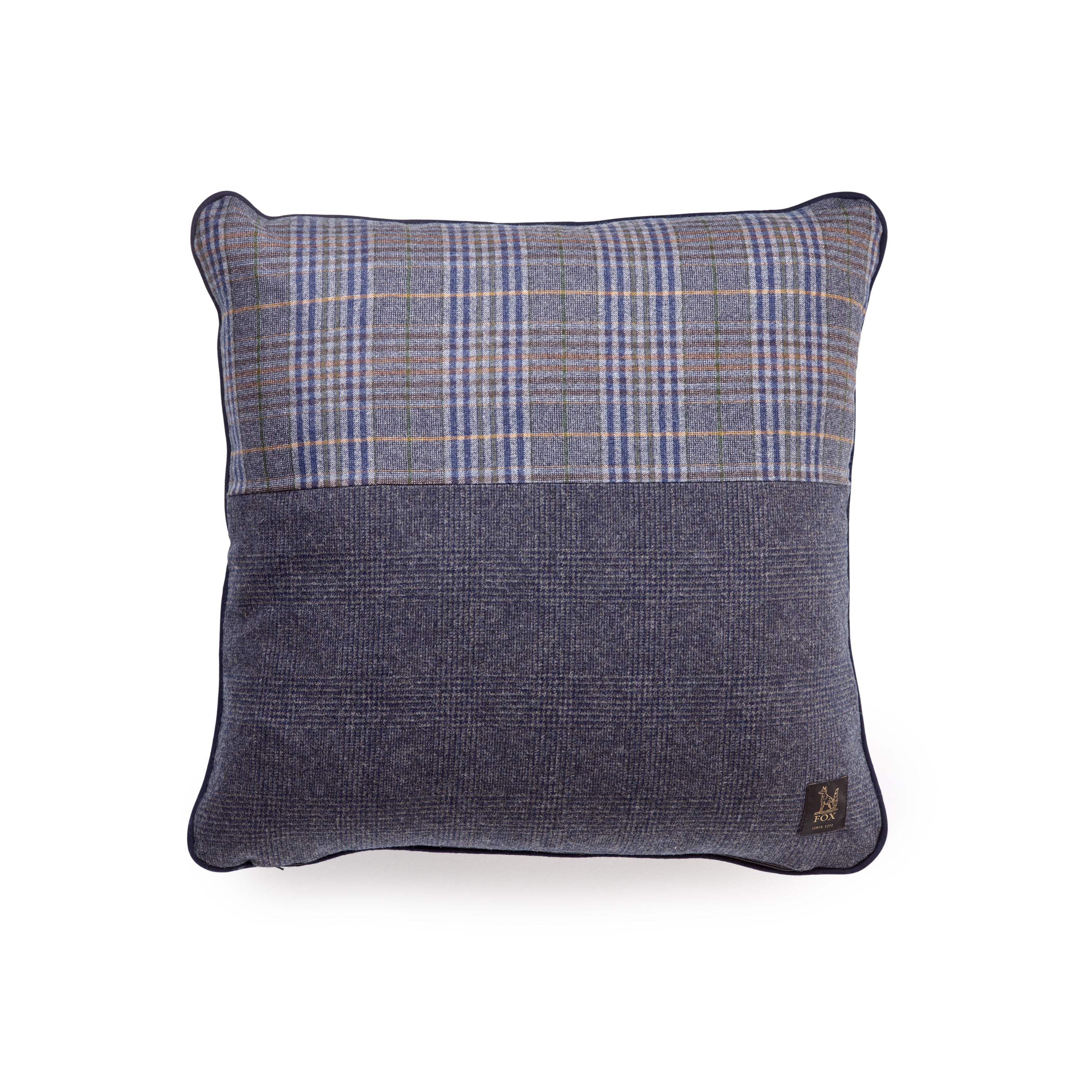 Fox Flannel Mixed Check Patchwork Cushion Cover