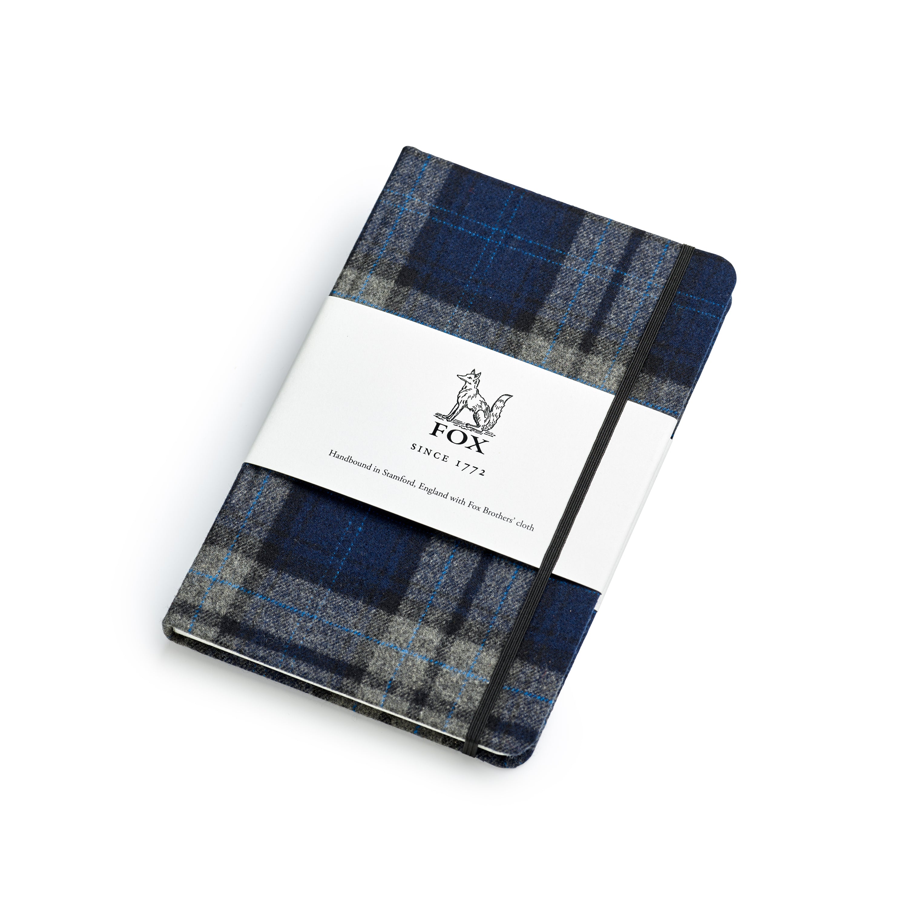 Fox Navy Longforth Check Medium Notebook