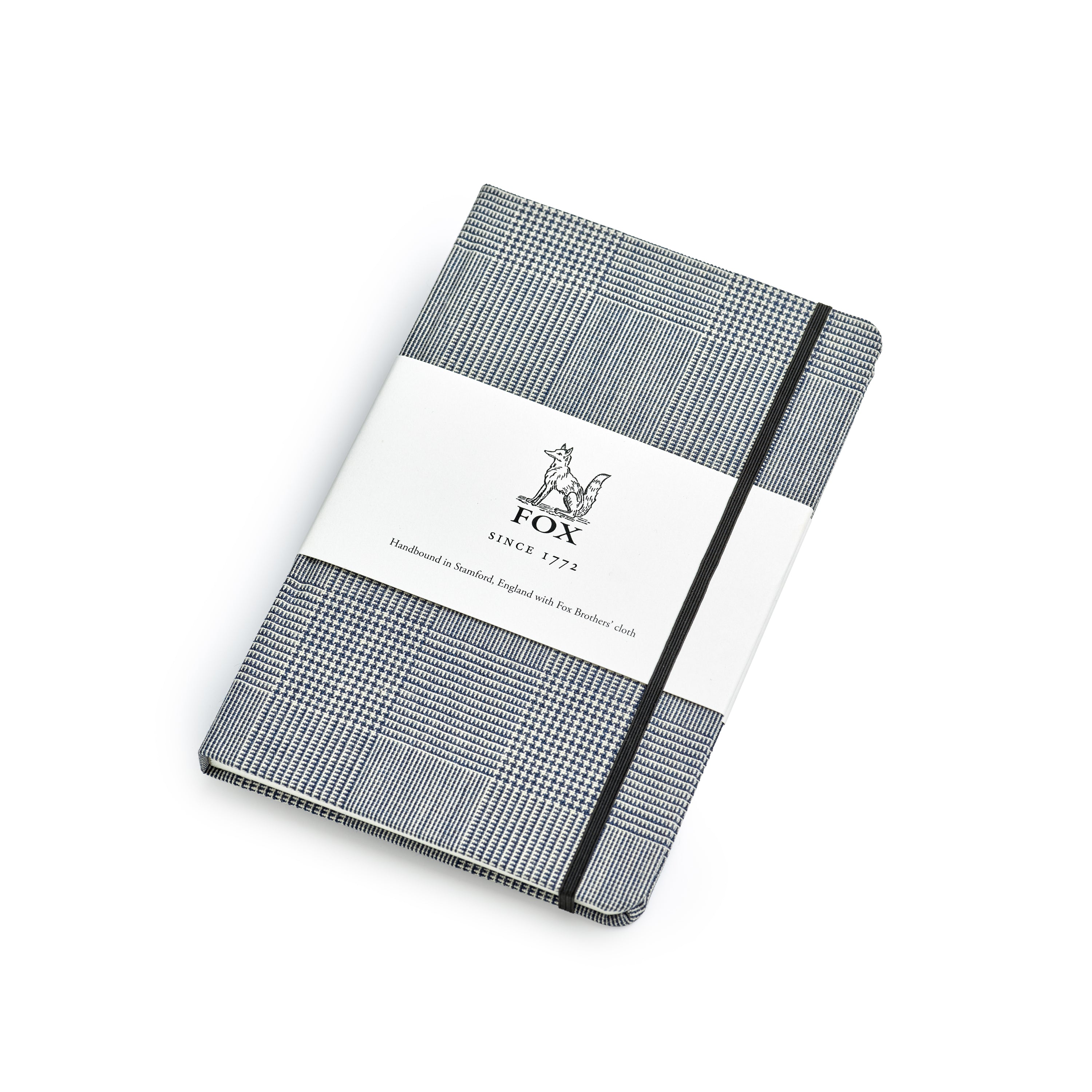 Fox Classic Prince of Wales Navy Check Medium Notebook